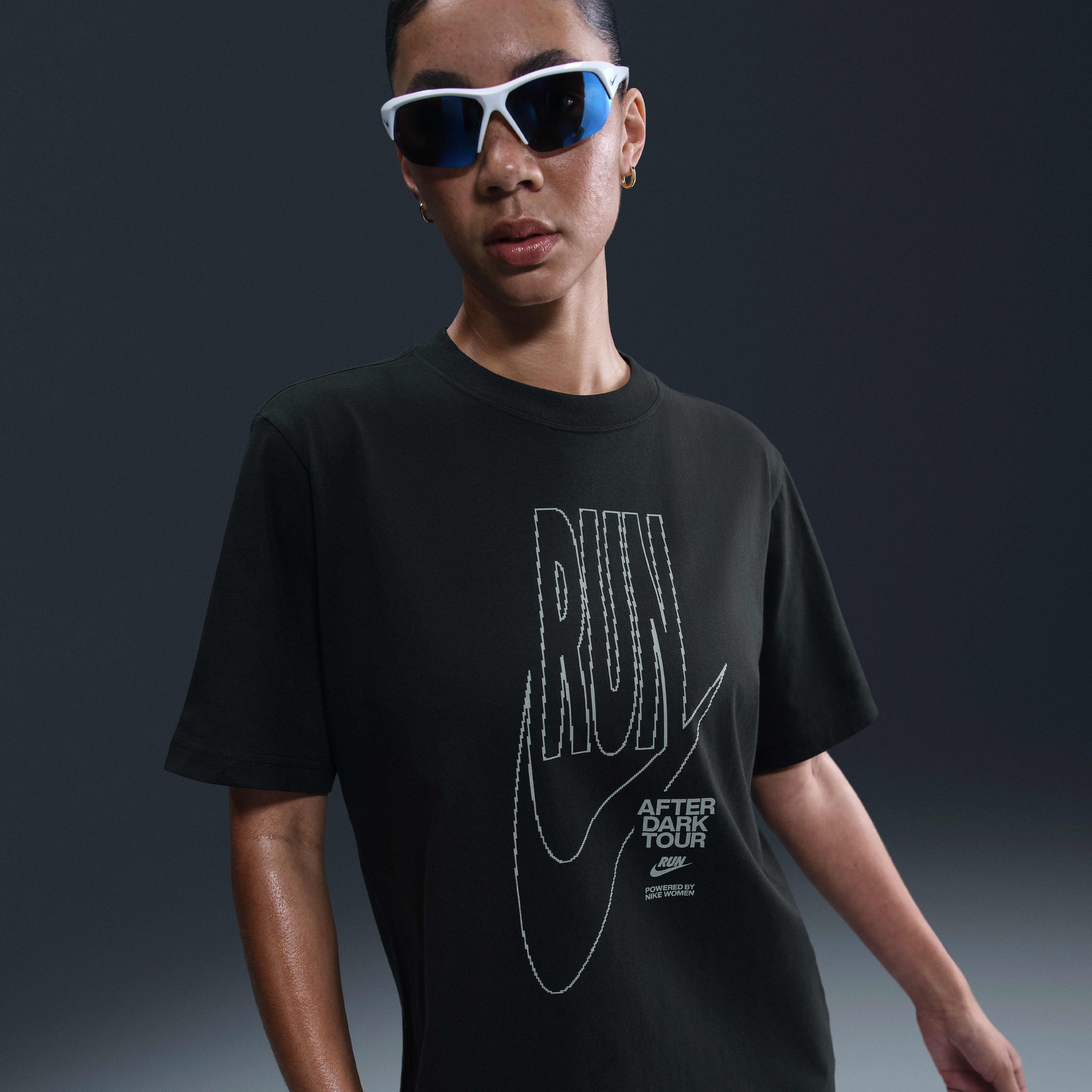 Nike After Dark Tour Women's Oversized Short-Sleeve Graphic T-Shirt