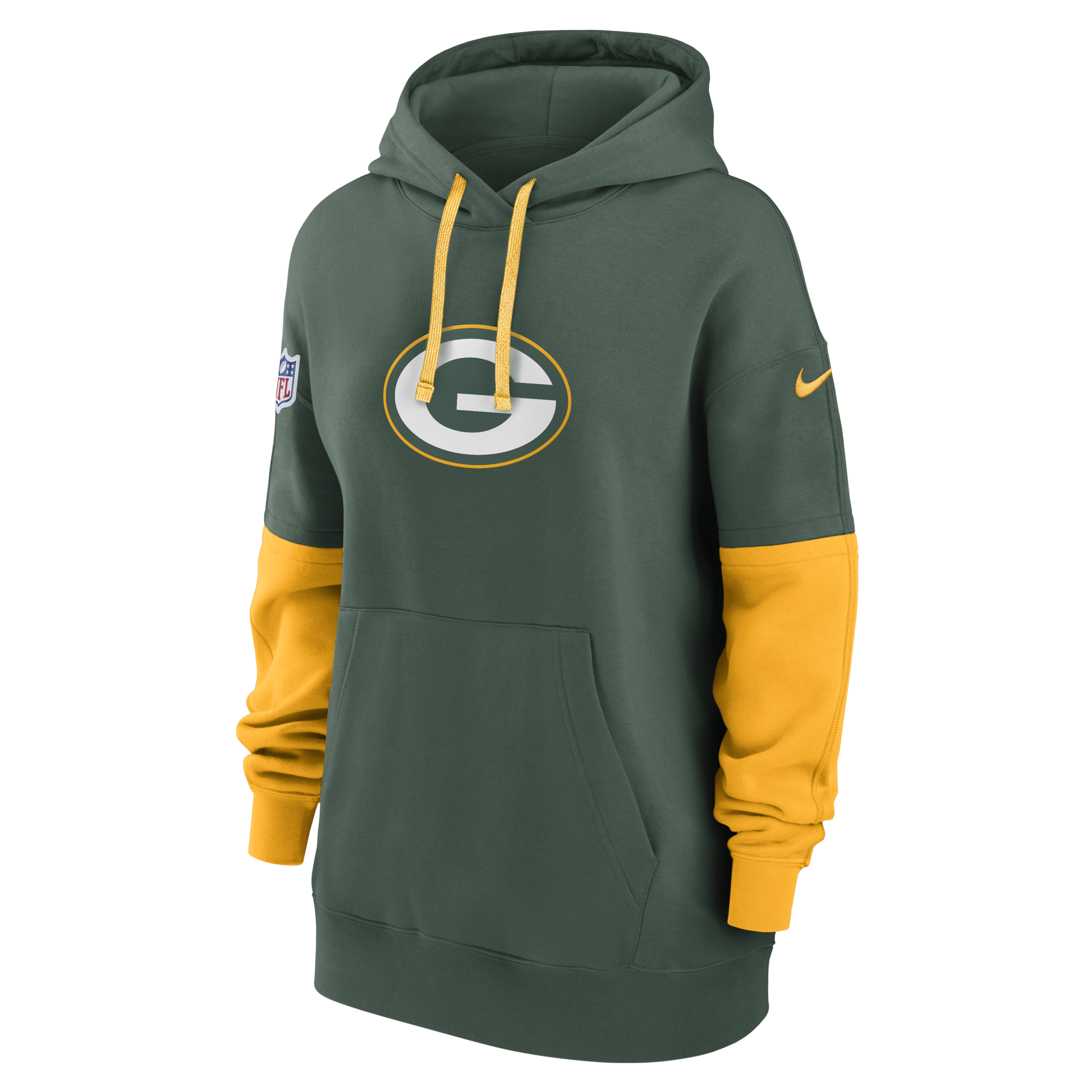 Green Bay Packers Sideline Essential Women's Nike NFL Pullover Hoodie