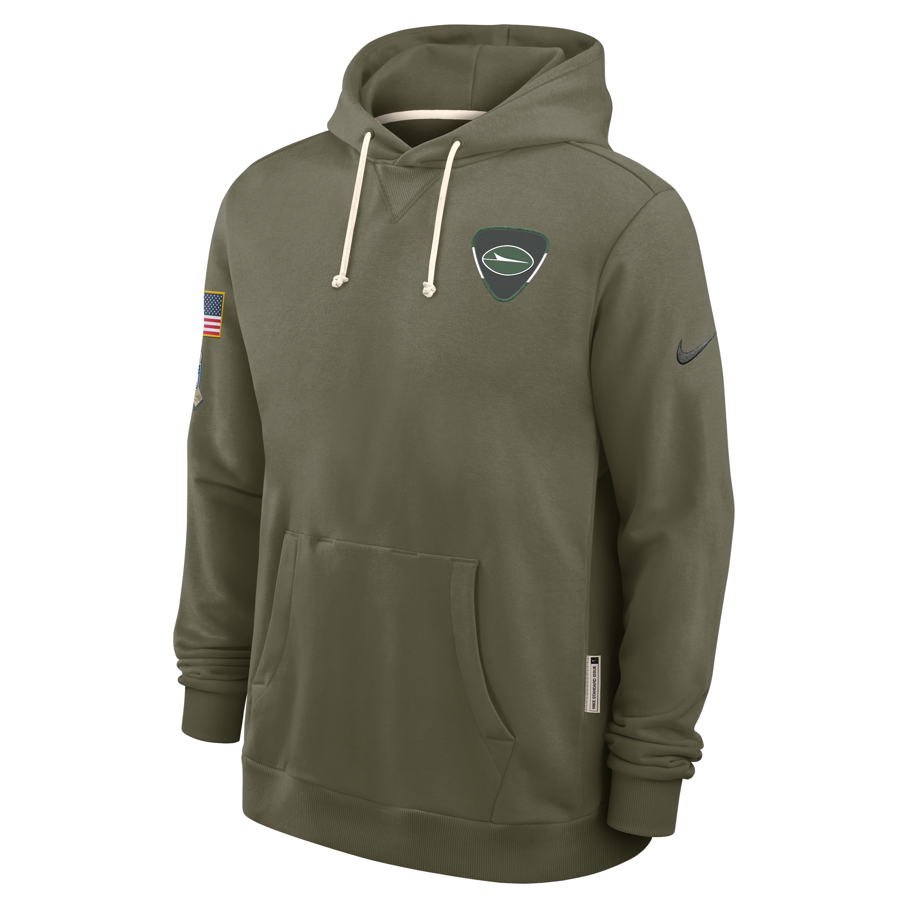 New York Jets Salute to Service Sideline Dominant Force Men's Nike Dri-FIT NFL Pullover Hoodie