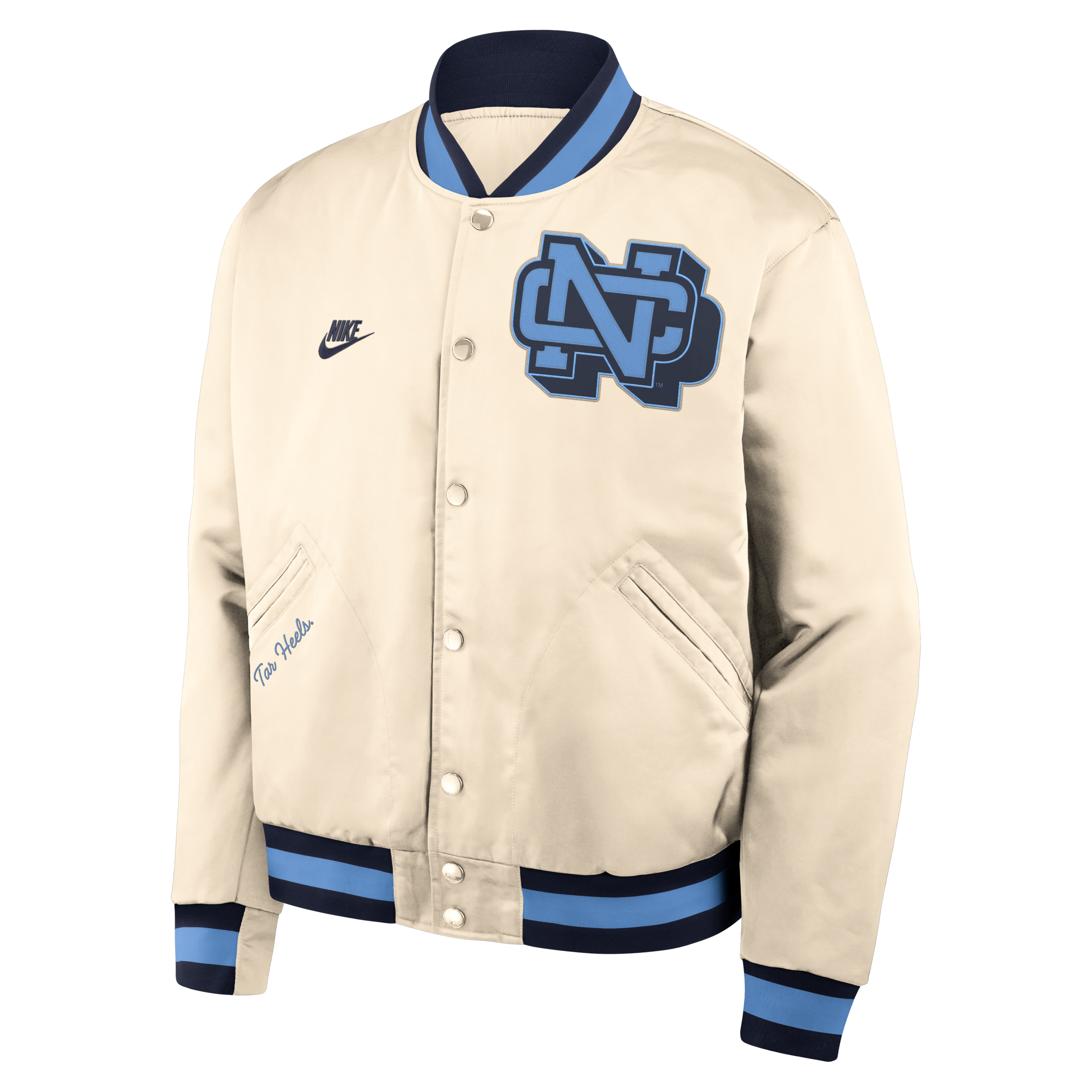 North Carolina Legacy Men's Nike College Full-Snap Bomber Jacket
