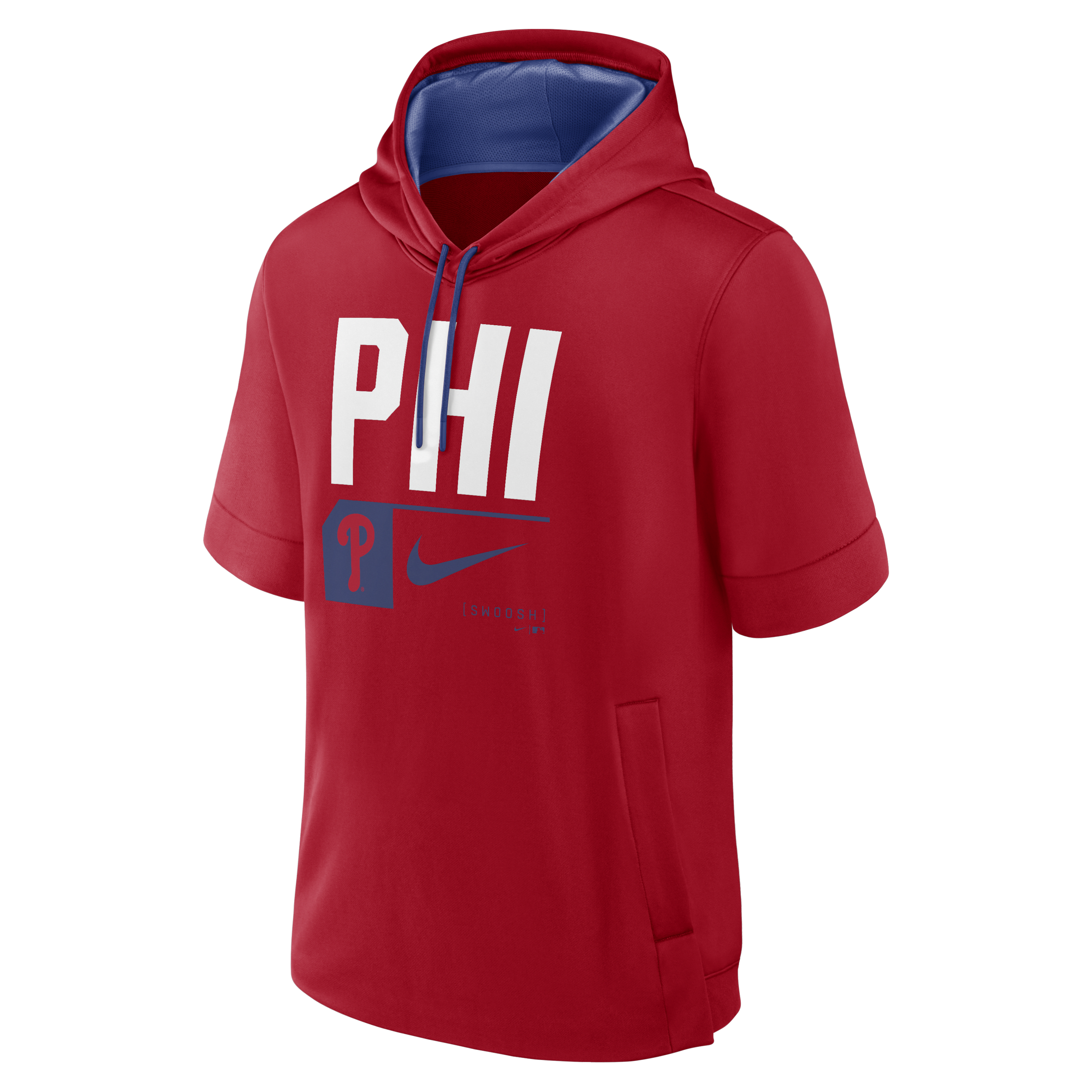 Philadelphia Phillies Tri Code Lockup Men's Nike MLB Short-Sleeve Pullover Hoodie