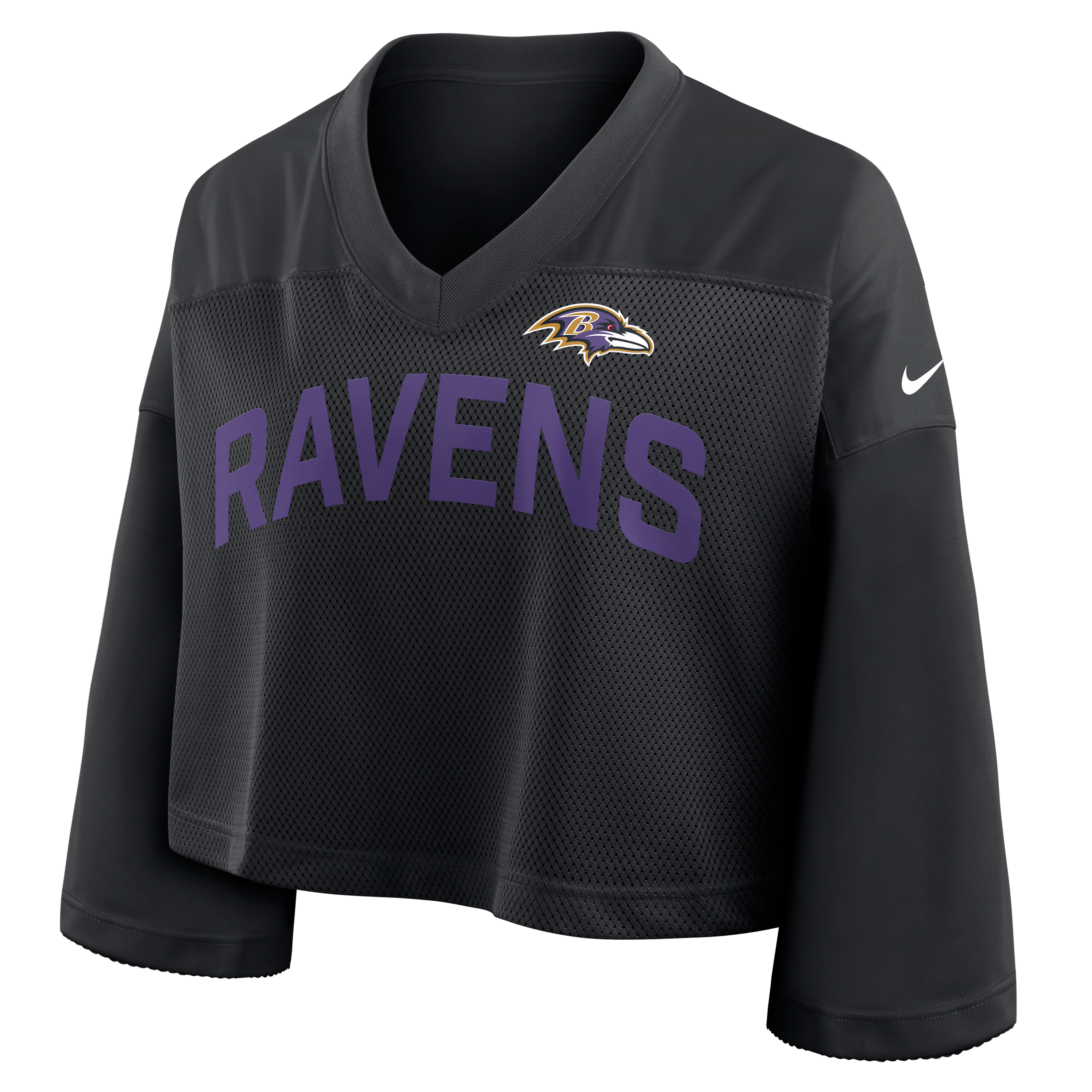 Baltimore Ravens Wide Receiver Jersey Fashion Women's Nike Dri-FIT NFL Cropped Top