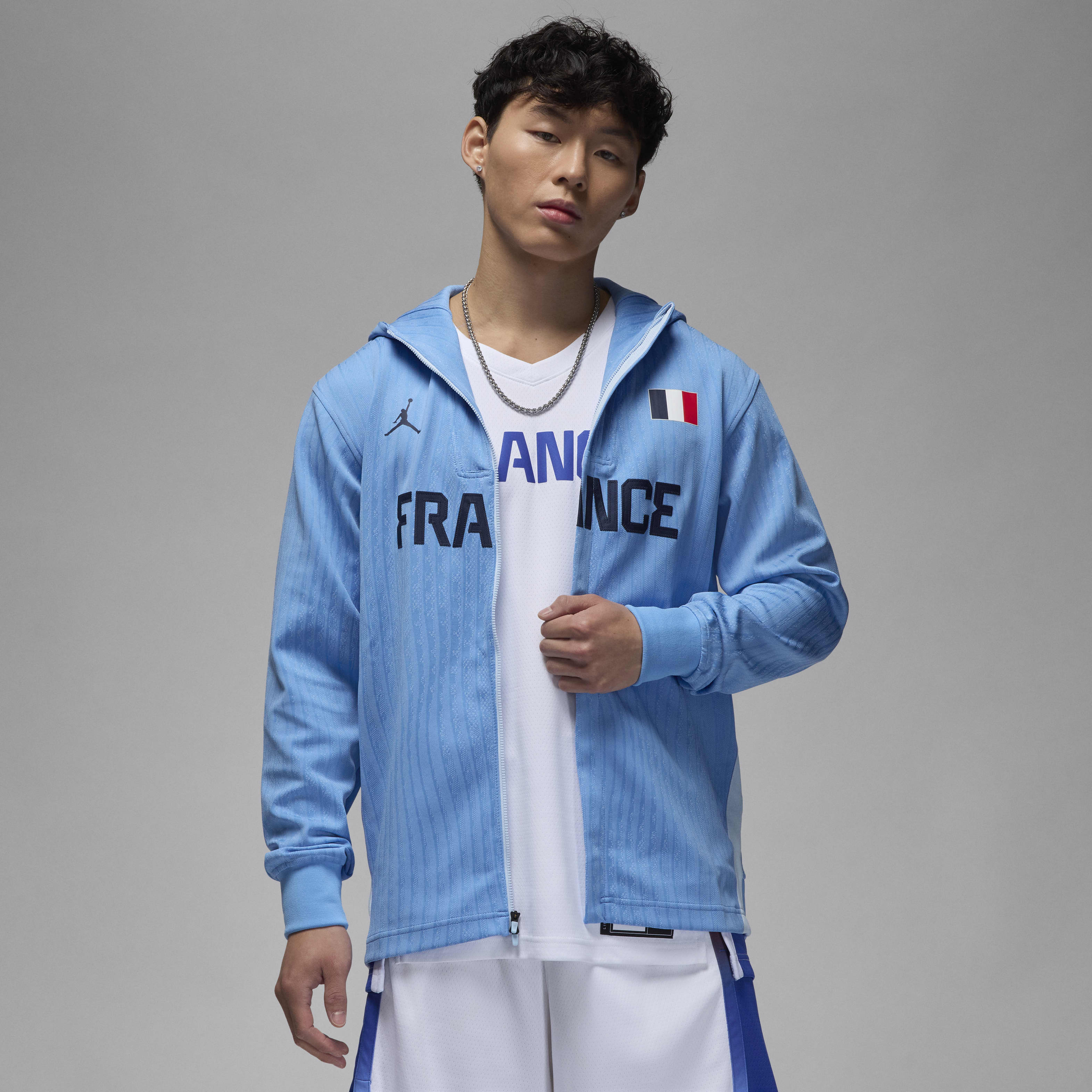 France Men's Jordan Dri-FIT ADV Basketball Game Jacket