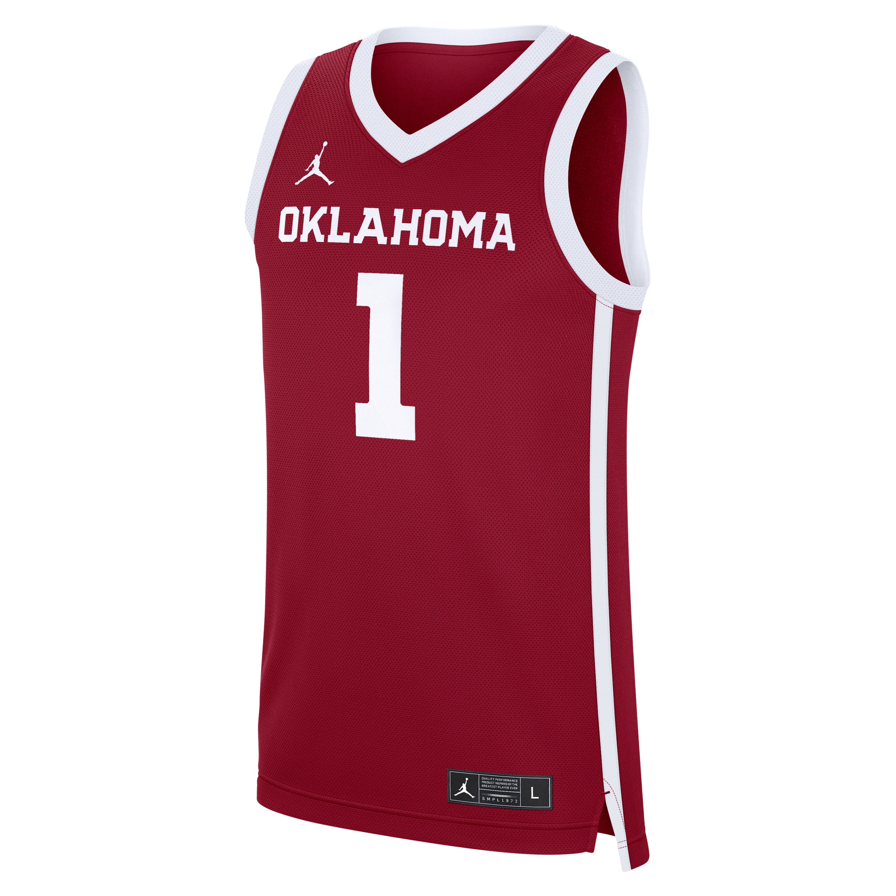 Oklahoma Sooners Replica Men's Jordan Brand College Basketball Jersey