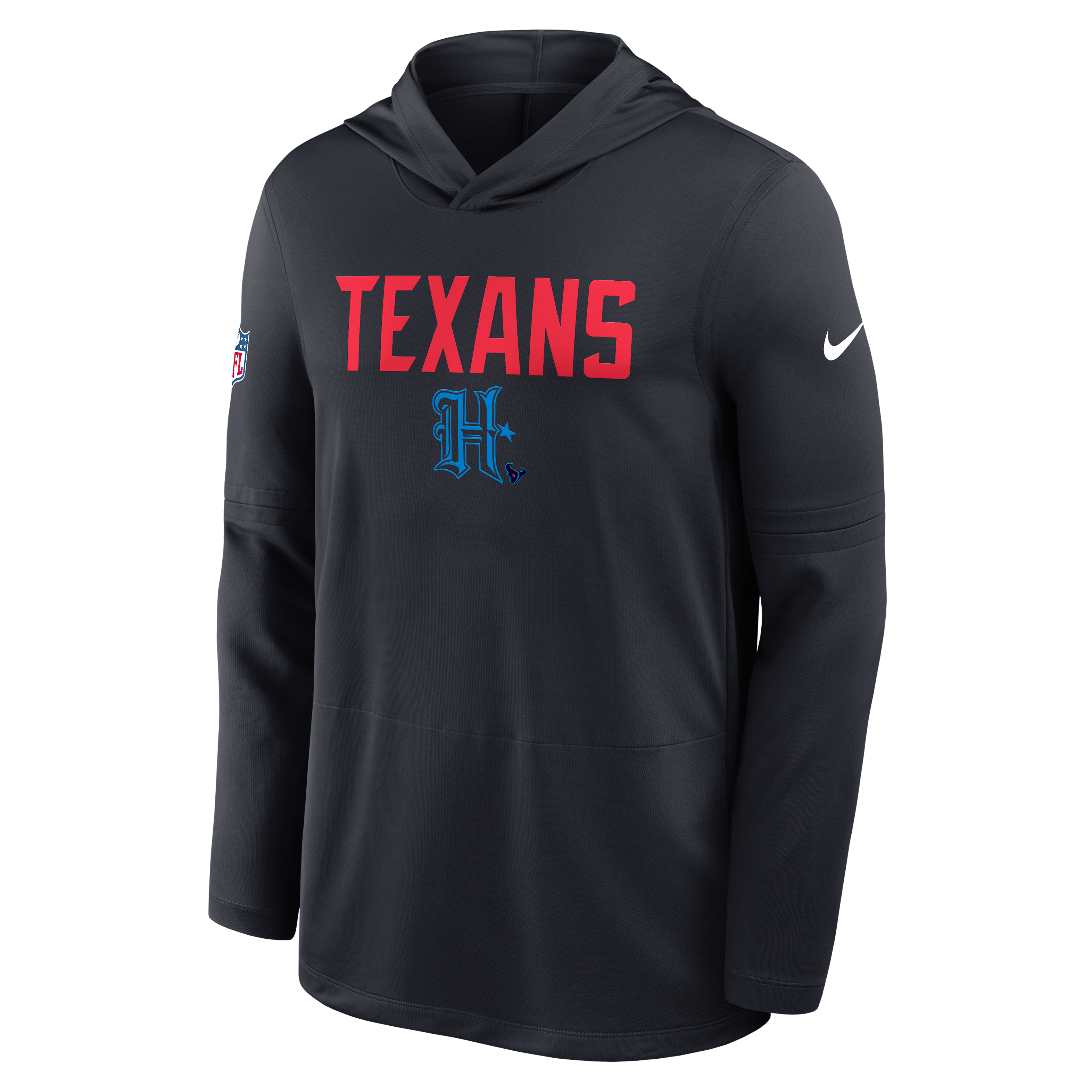 Houston Texans Pass Accuracy Men's Nike Dri-FIT NFL Long-Sleeve Hooded Top