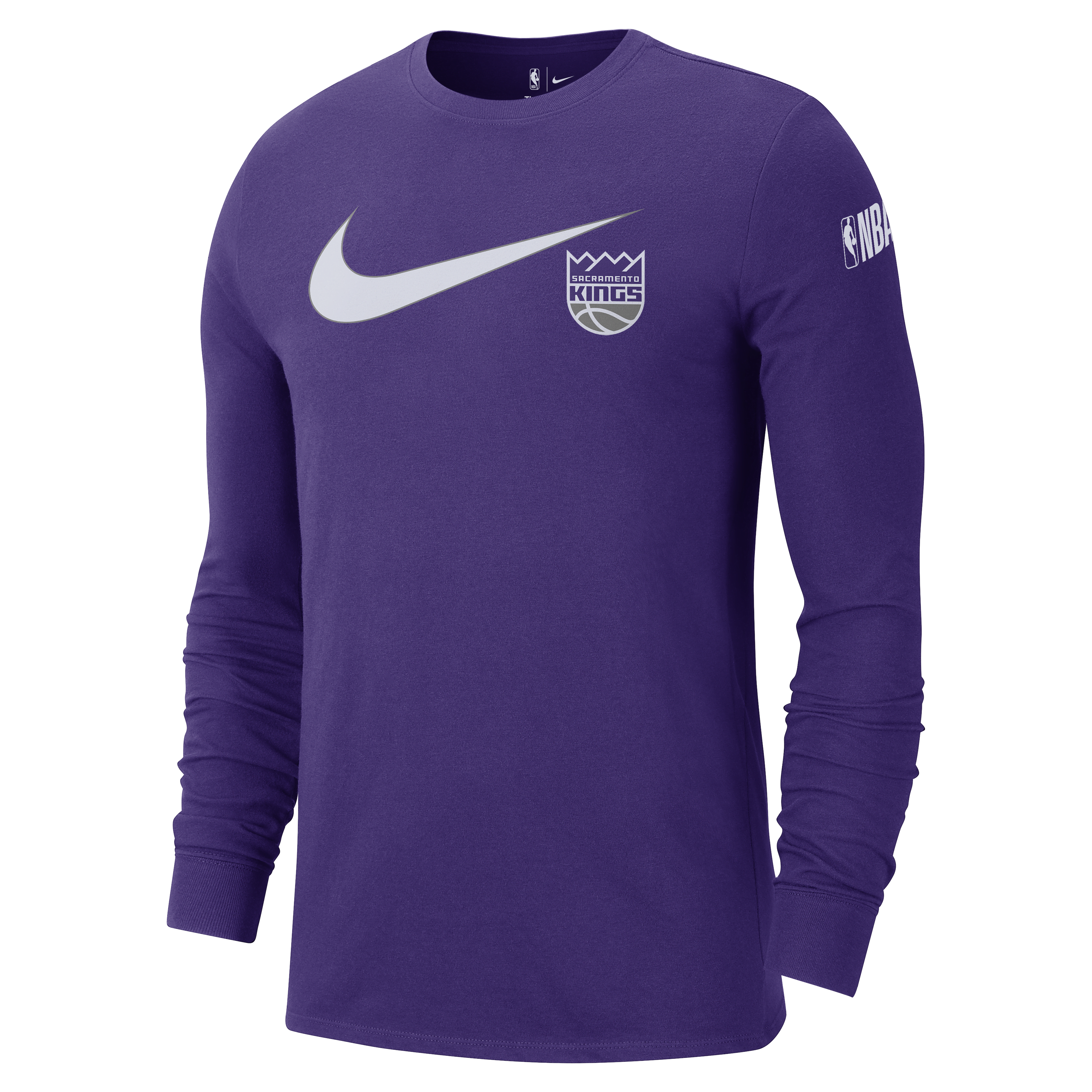 Sacramento Kings Swoosh Essential Men's Nike NBA Long-Sleeve T-Shirt