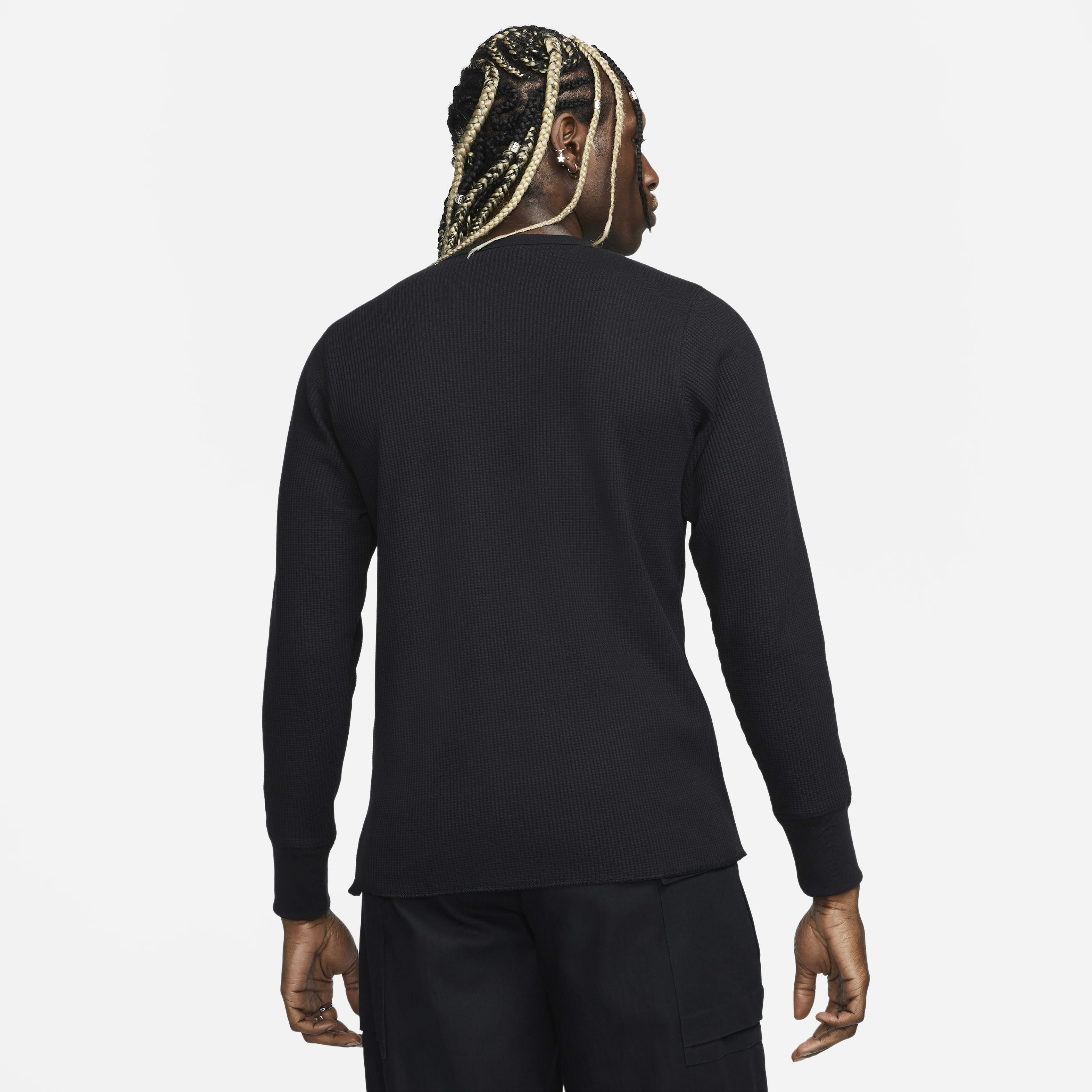 Nike Life Men's Long-Sleeve Heavyweight Waffle Top