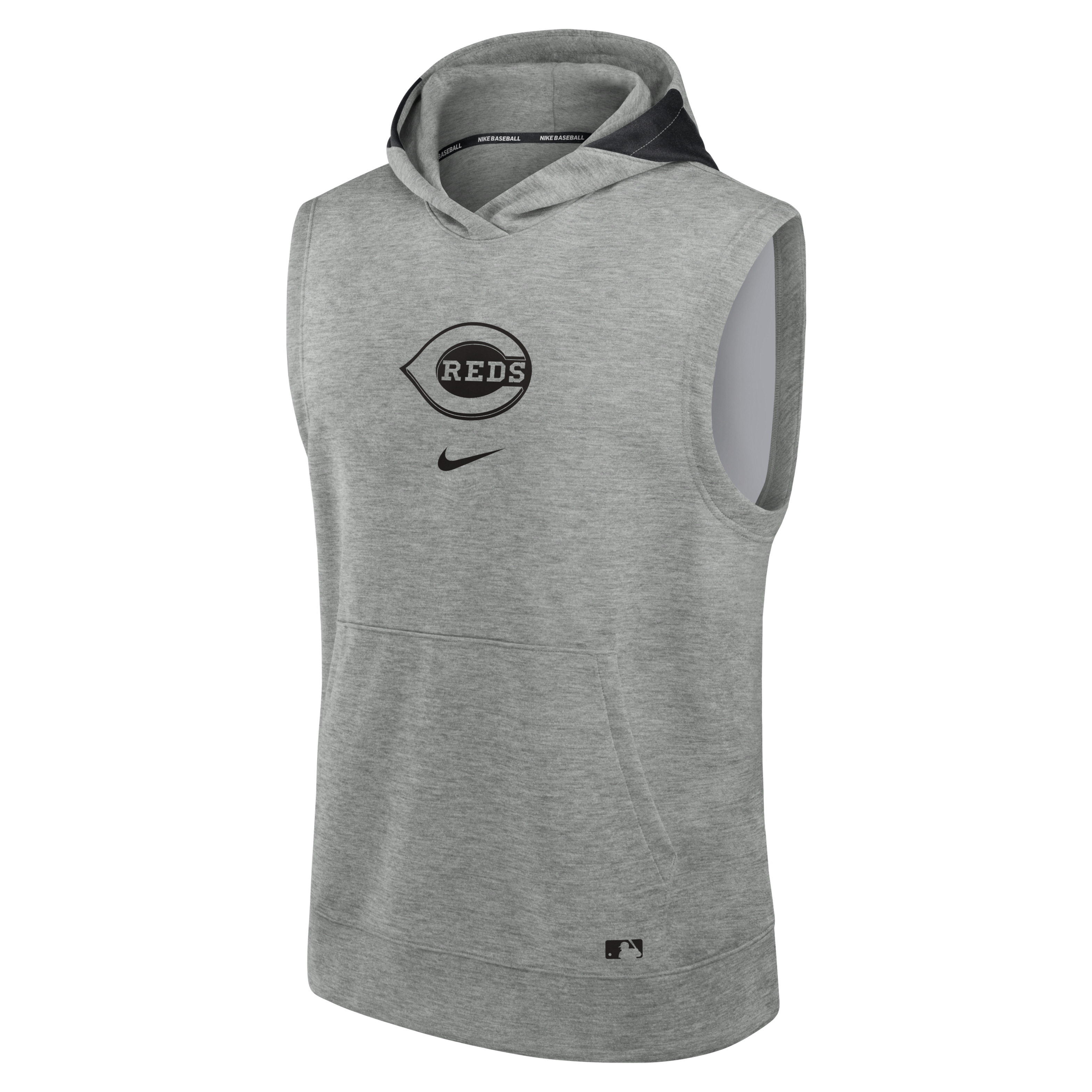 Cincinnati Reds Authentic Collection Early Work Men’s Nike Dri-FIT MLB Sleeveless Pullover Hoodie