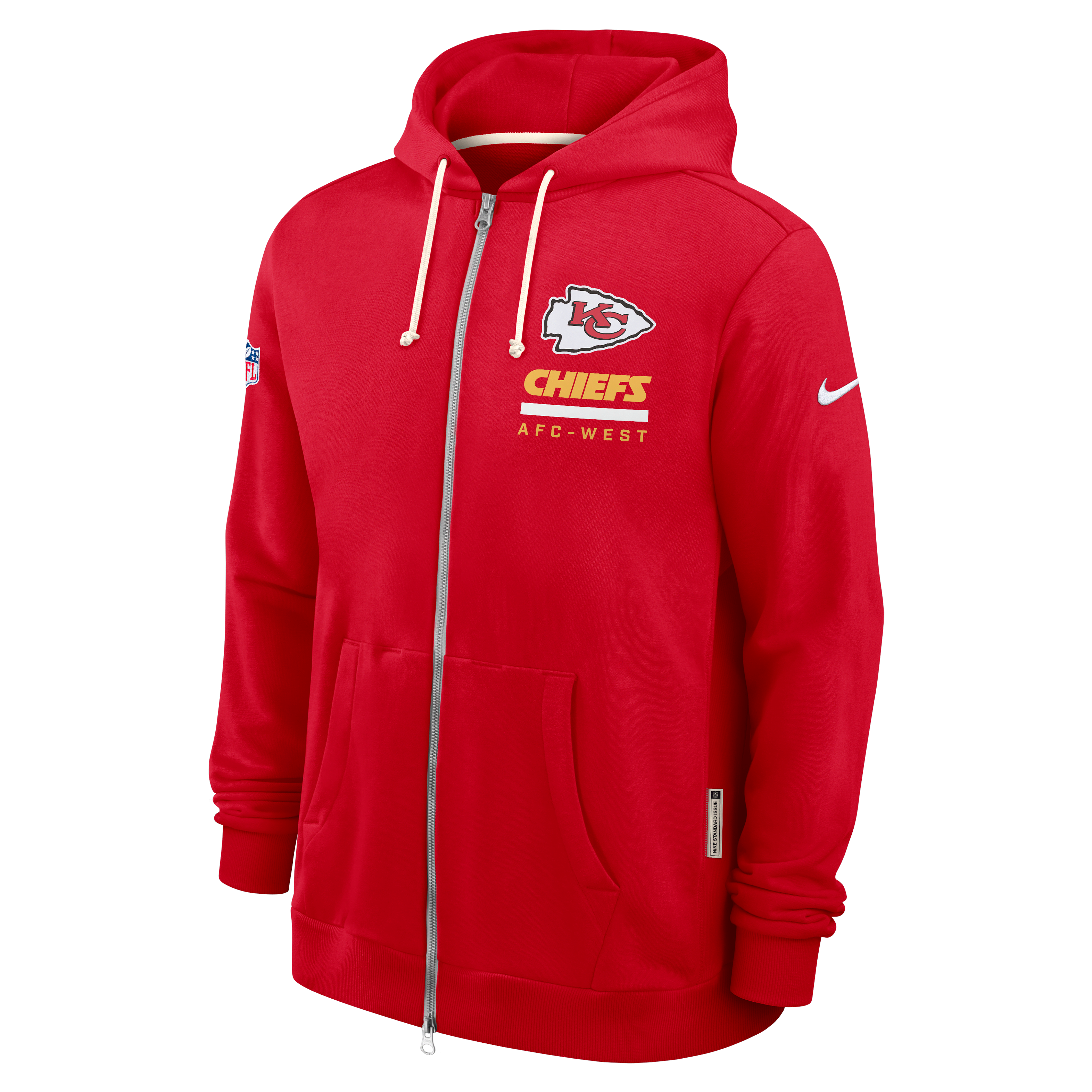 Kansas City Chiefs Utility Player Sideline Men's Nike Dri-FIT NFL Full-Zip Hoodie