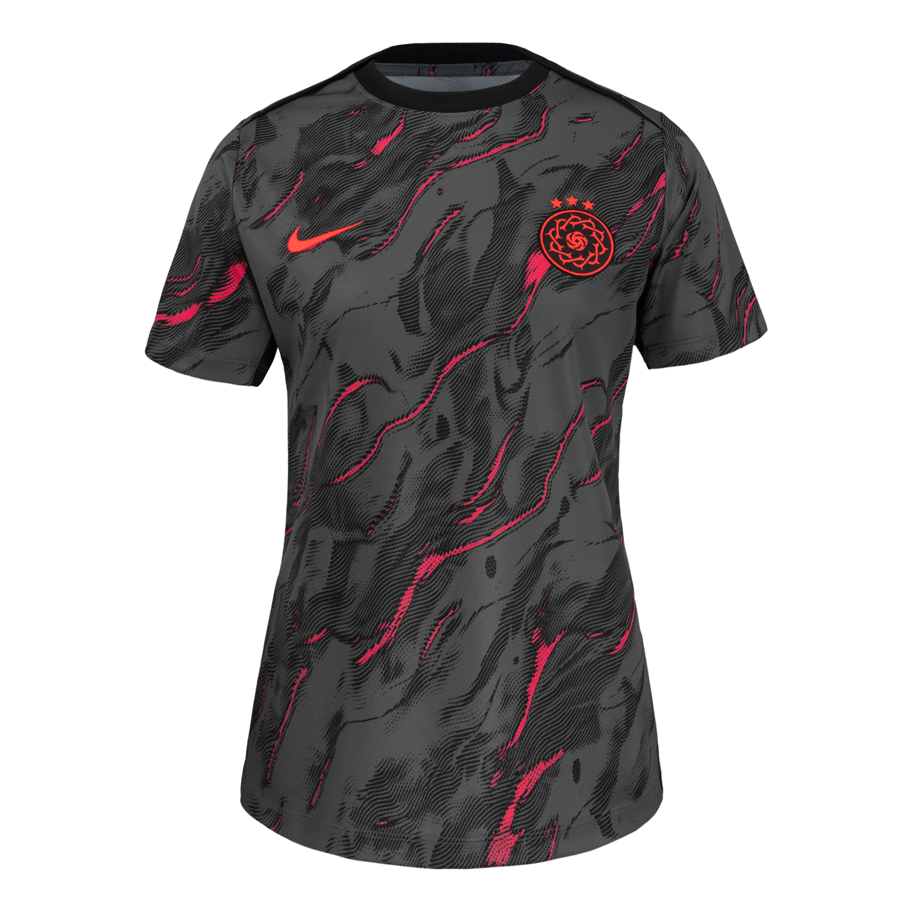 Portland Thorns FC 2025 Women's Nike NWSL Short-Sleeve Pre-Match Top