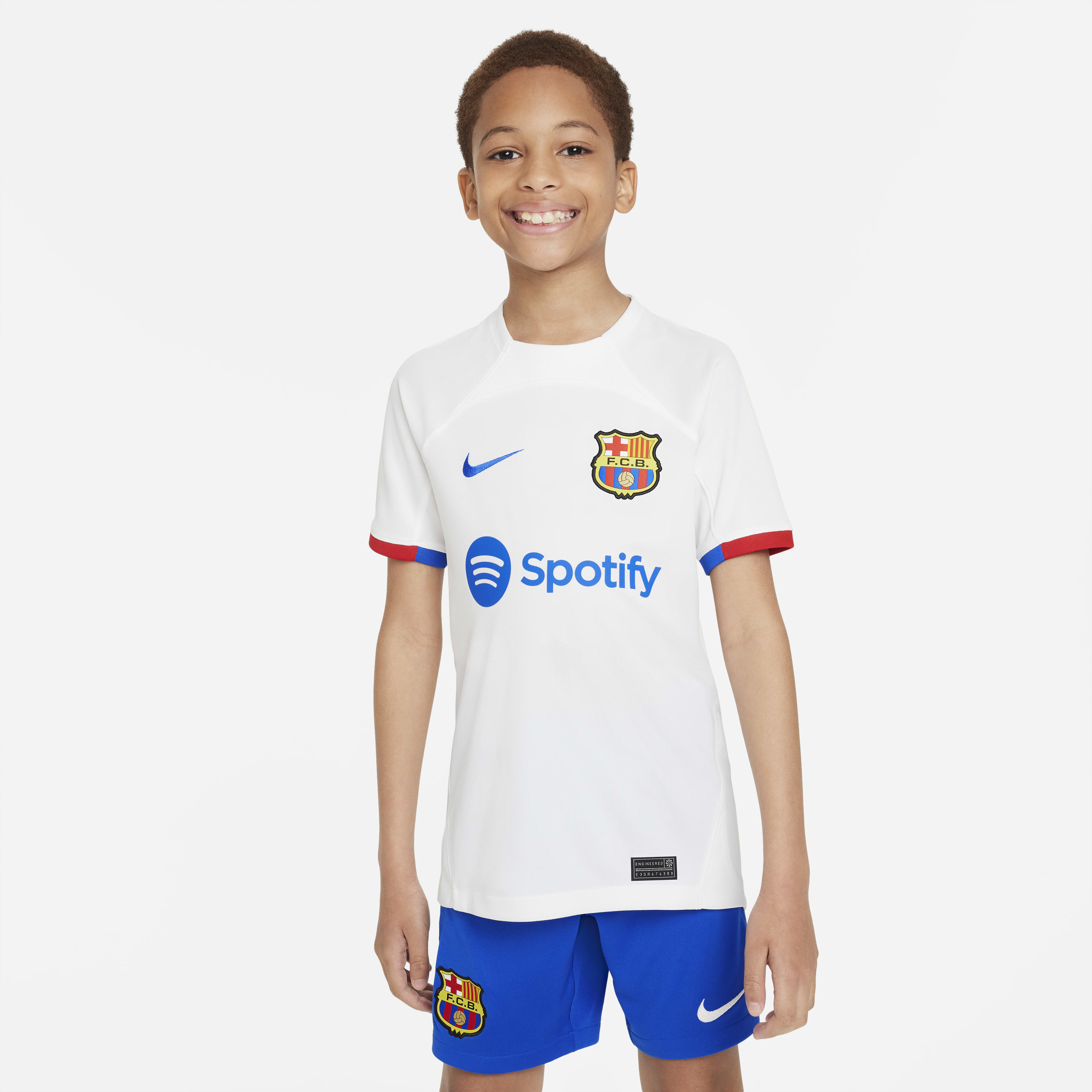 FC Barcelona 2023/24 Stadium Away Big Kids' Nike Dri-FIT Soccer Jersey