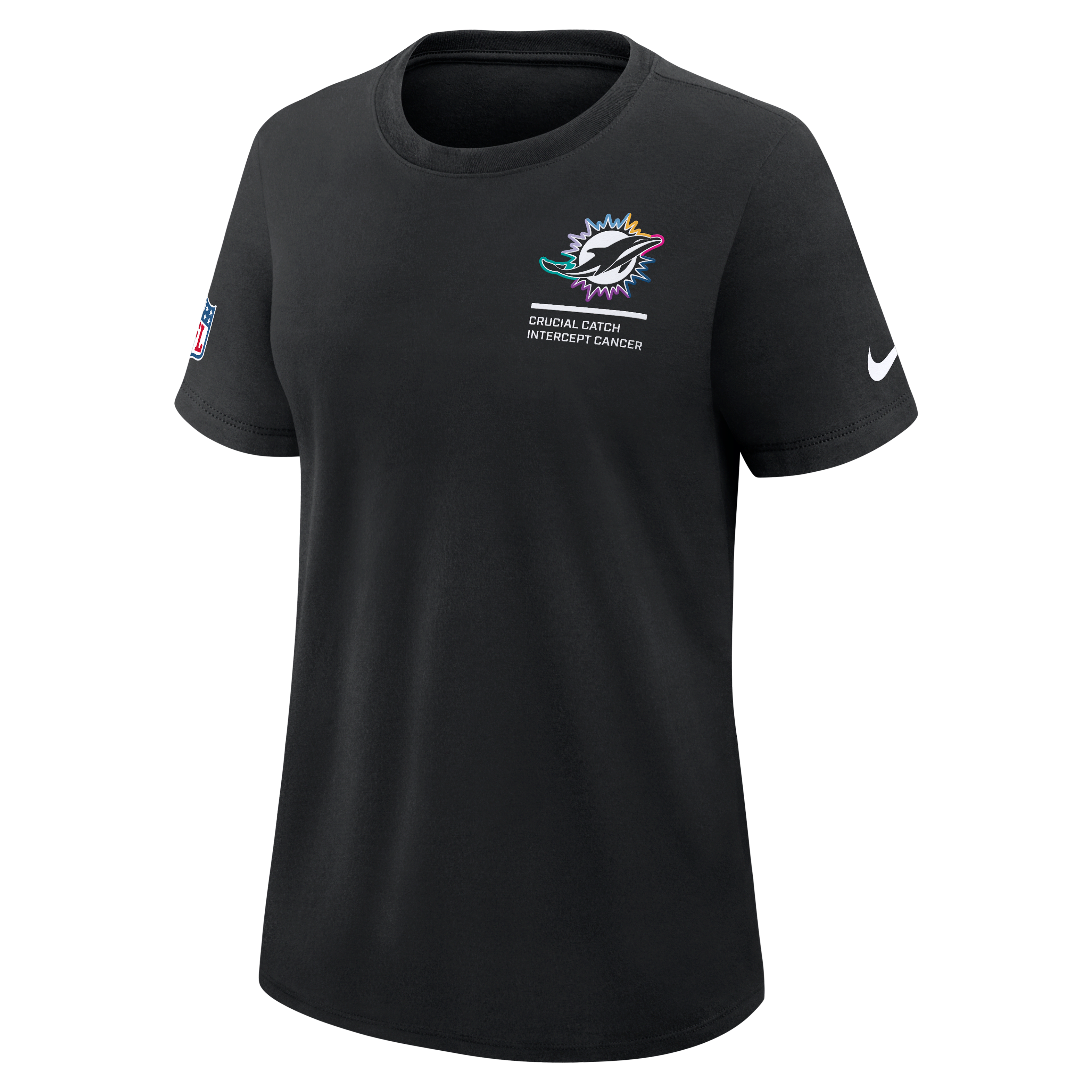 Miami Dolphins Crucial Catch Women's Nike Dri-FIT NFL T-Shirt