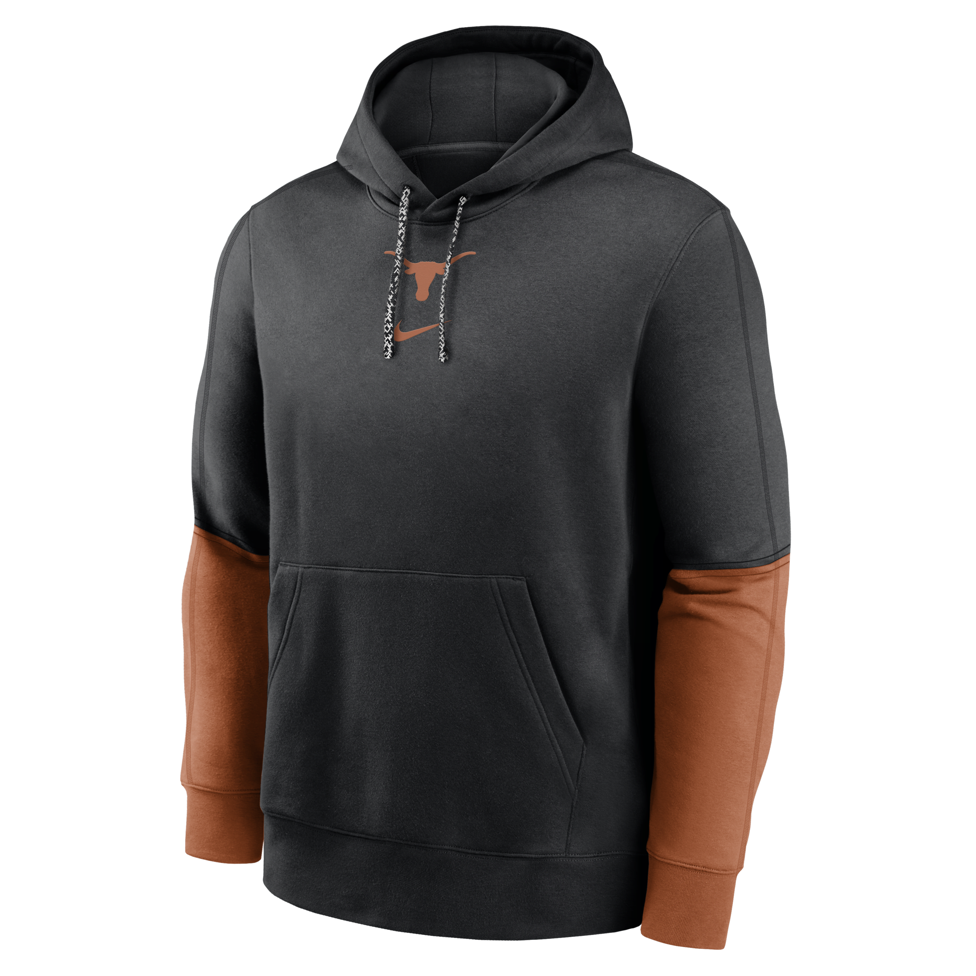 Texas Longhorns Sideline Team Issue Club Men's Nike College Pullover Hoodie