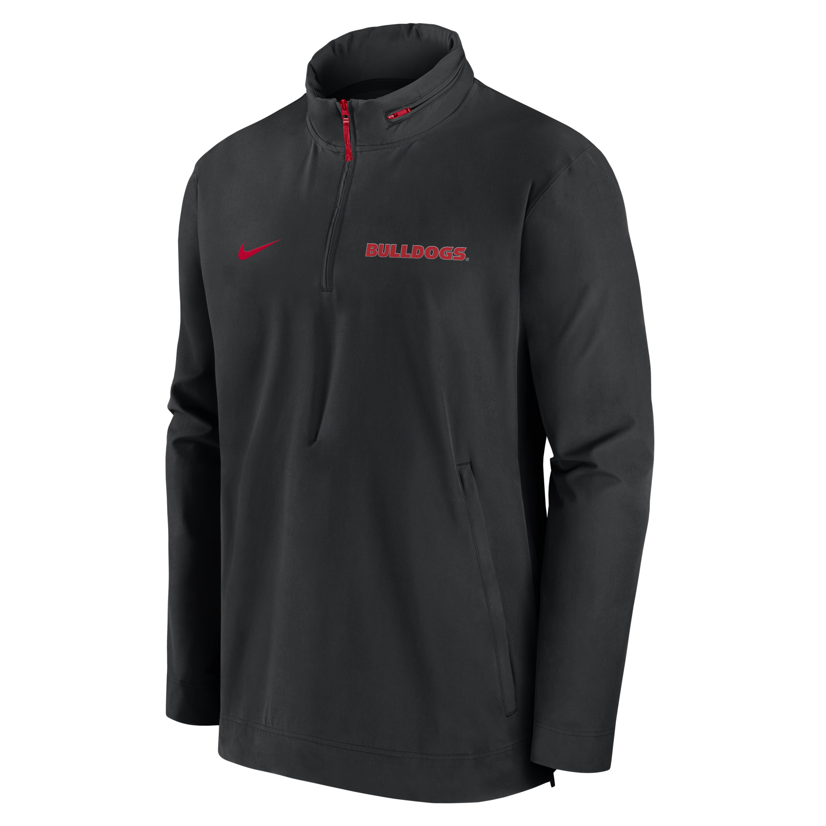 Georgia Bulldogs Sideline Coach Men's Nike College 1/2-Zip Hooded Jacket