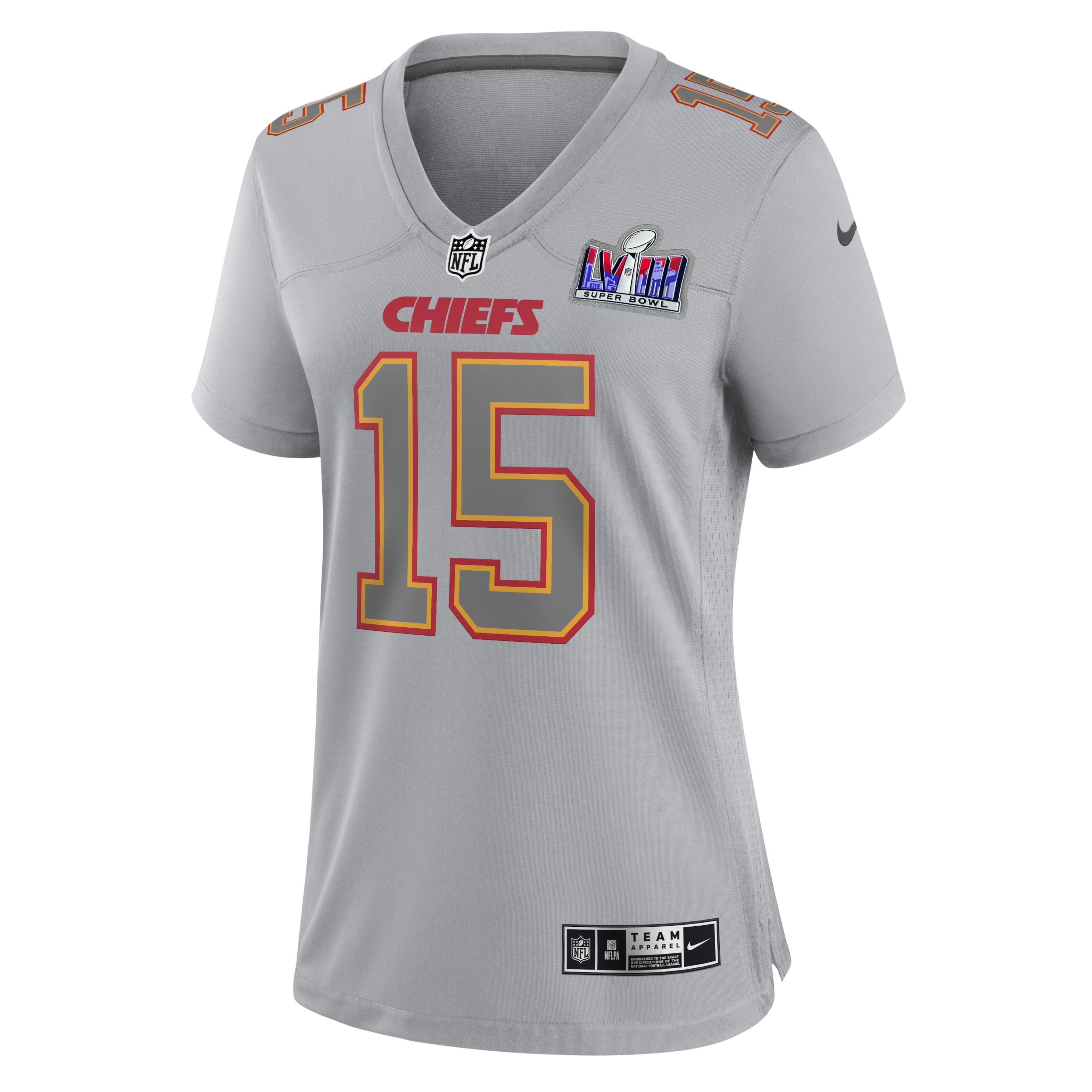 Patrick Mahomes Kansas City Chiefs Super Bowl LVIII Women's Nike NFL Atmosphere Game Jersey