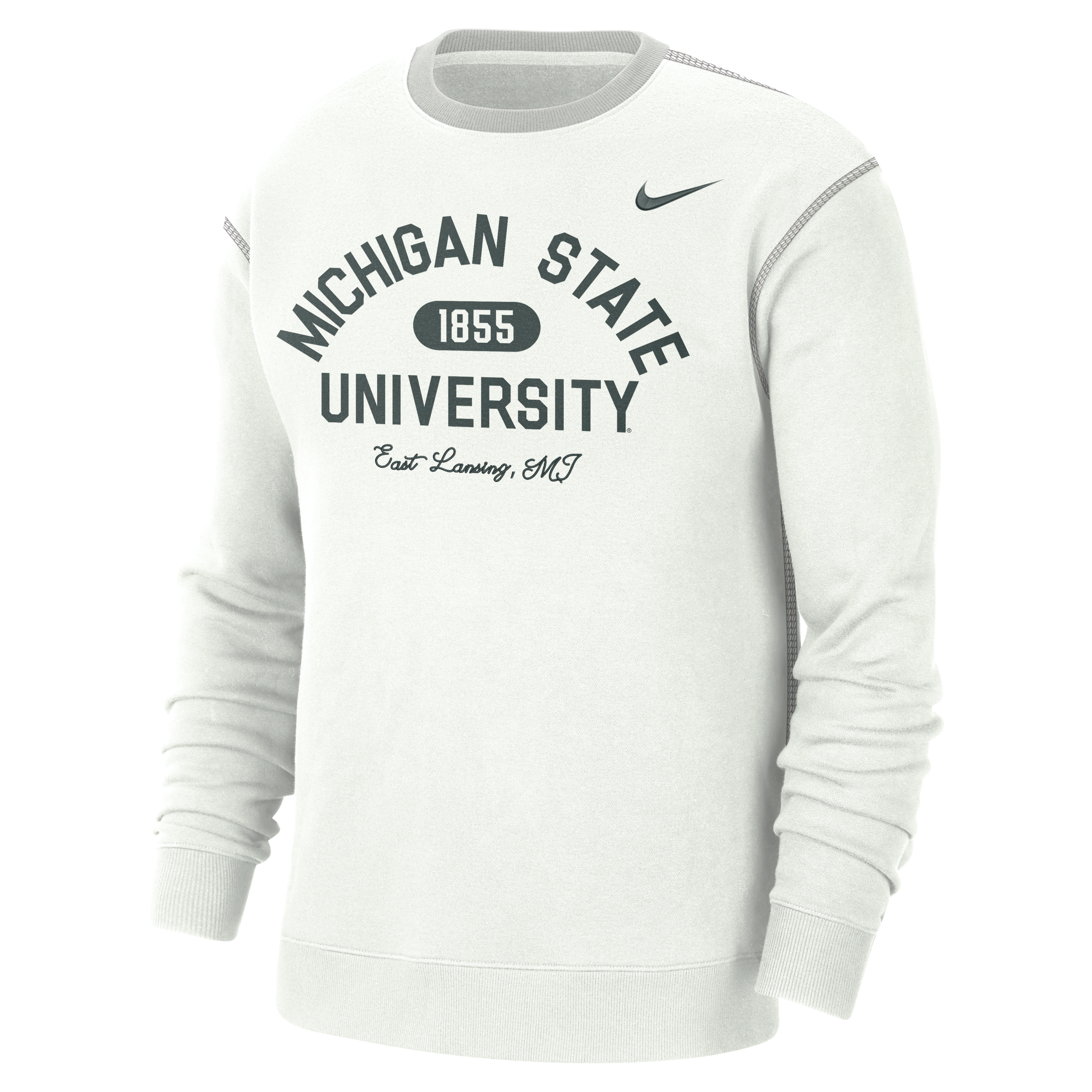 Michigan State Men's Nike College Crew-Neck Top