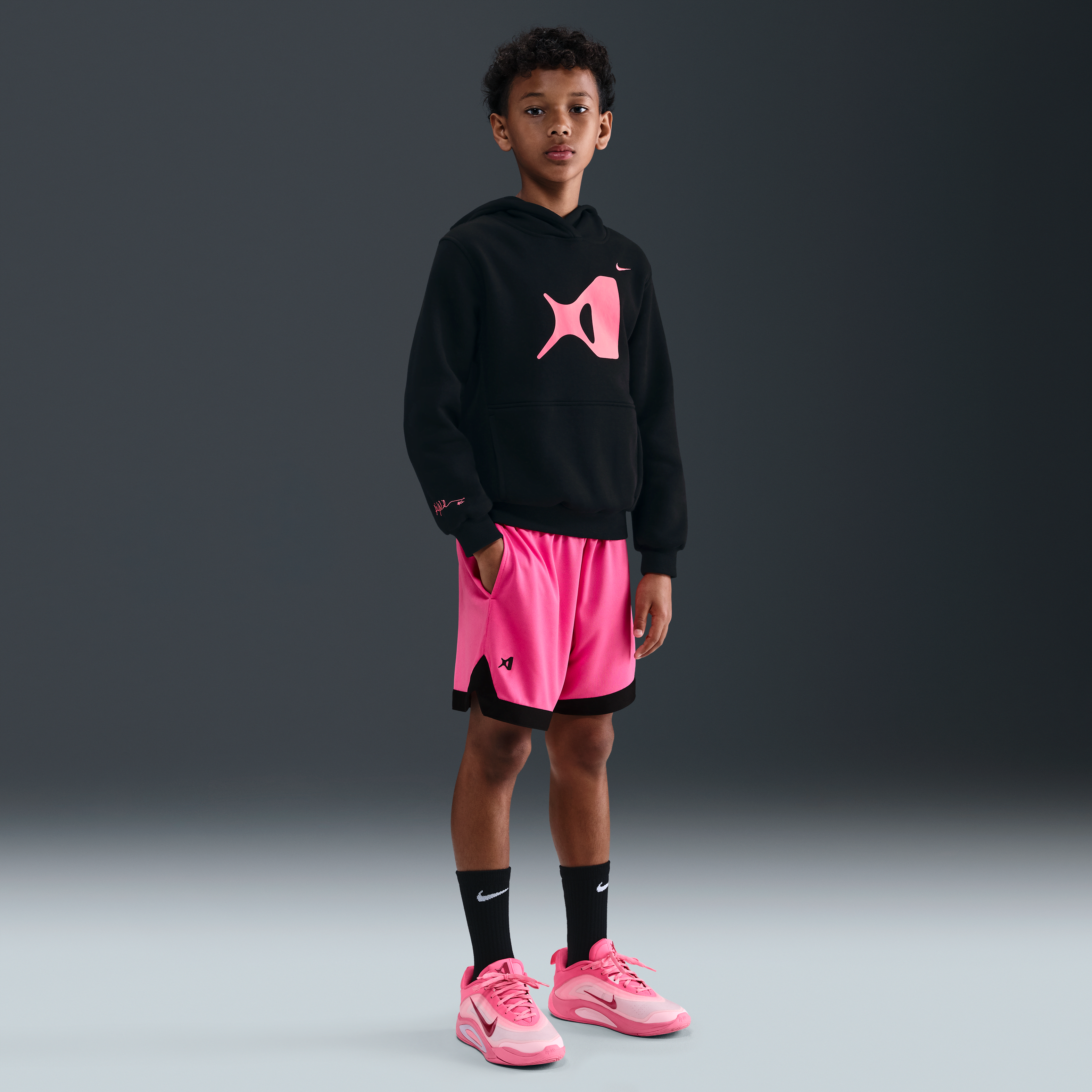 A'ja Wilson Club Fleece Big Kids' Hoodie