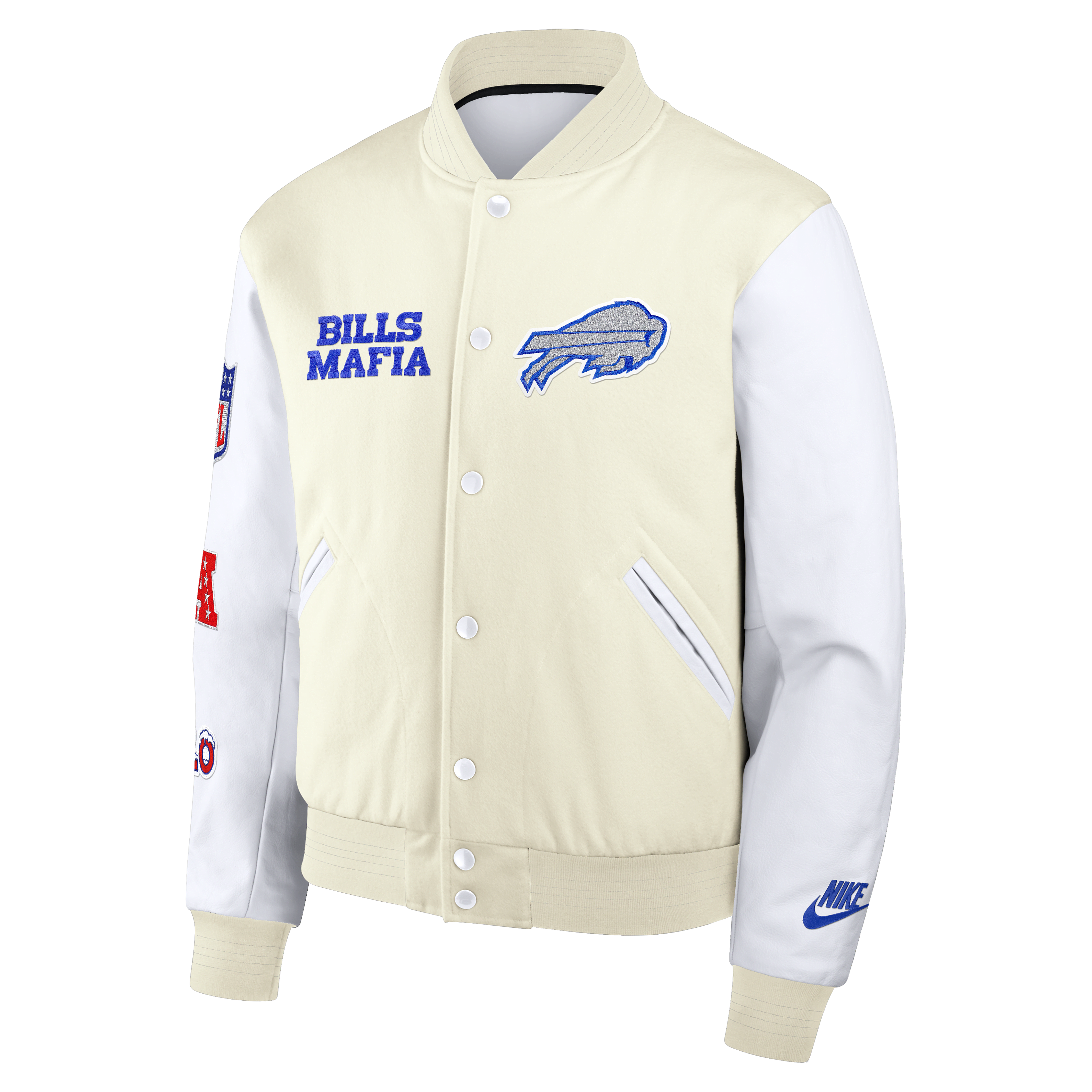 Buffalo Bills Rivalries Collection Men's Nike NFL Full-Snap Varsity Jacket