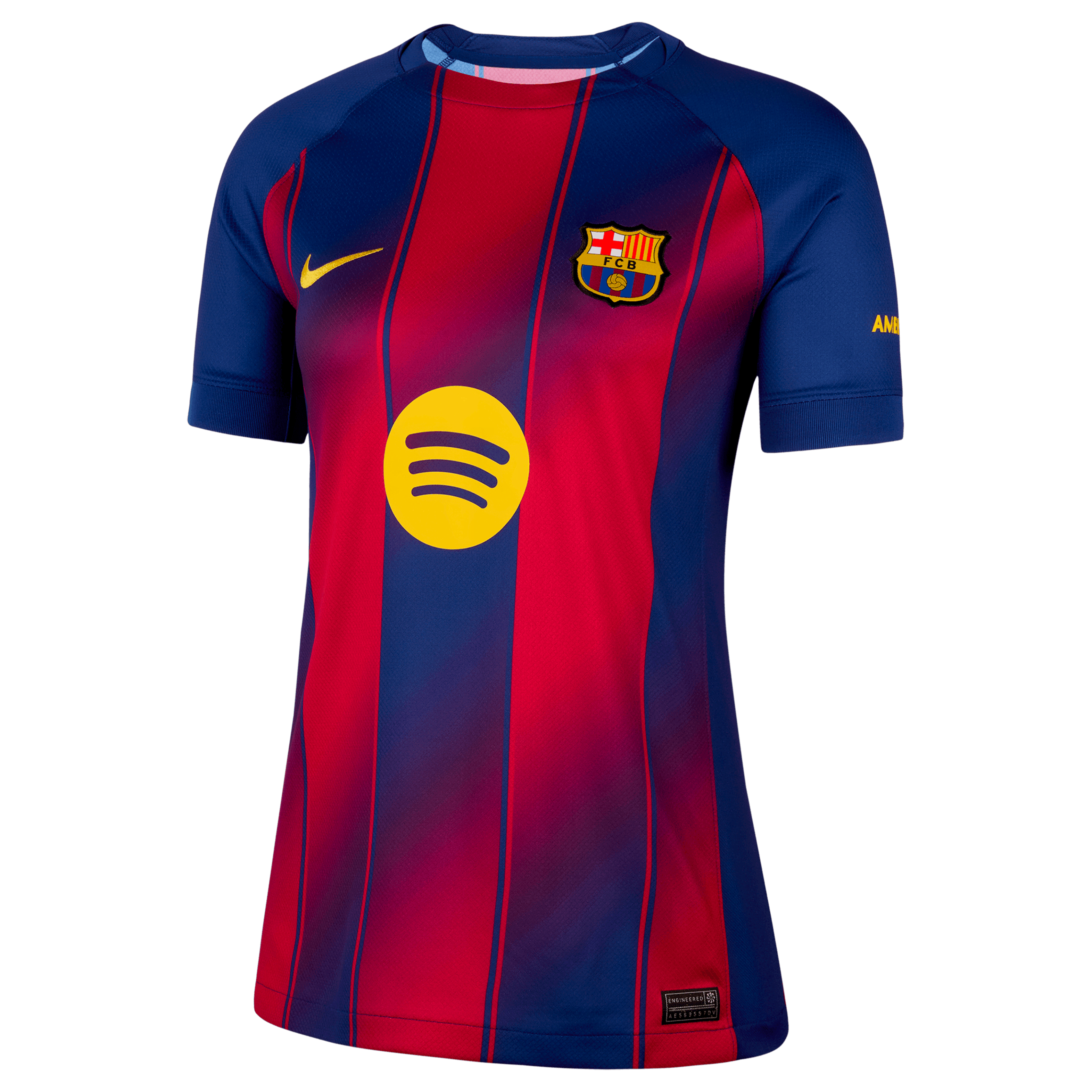 Lamine Yamal Barcelona 2025/26 Stadium Home Women's Nike Dri-FIT Soccer Jersey