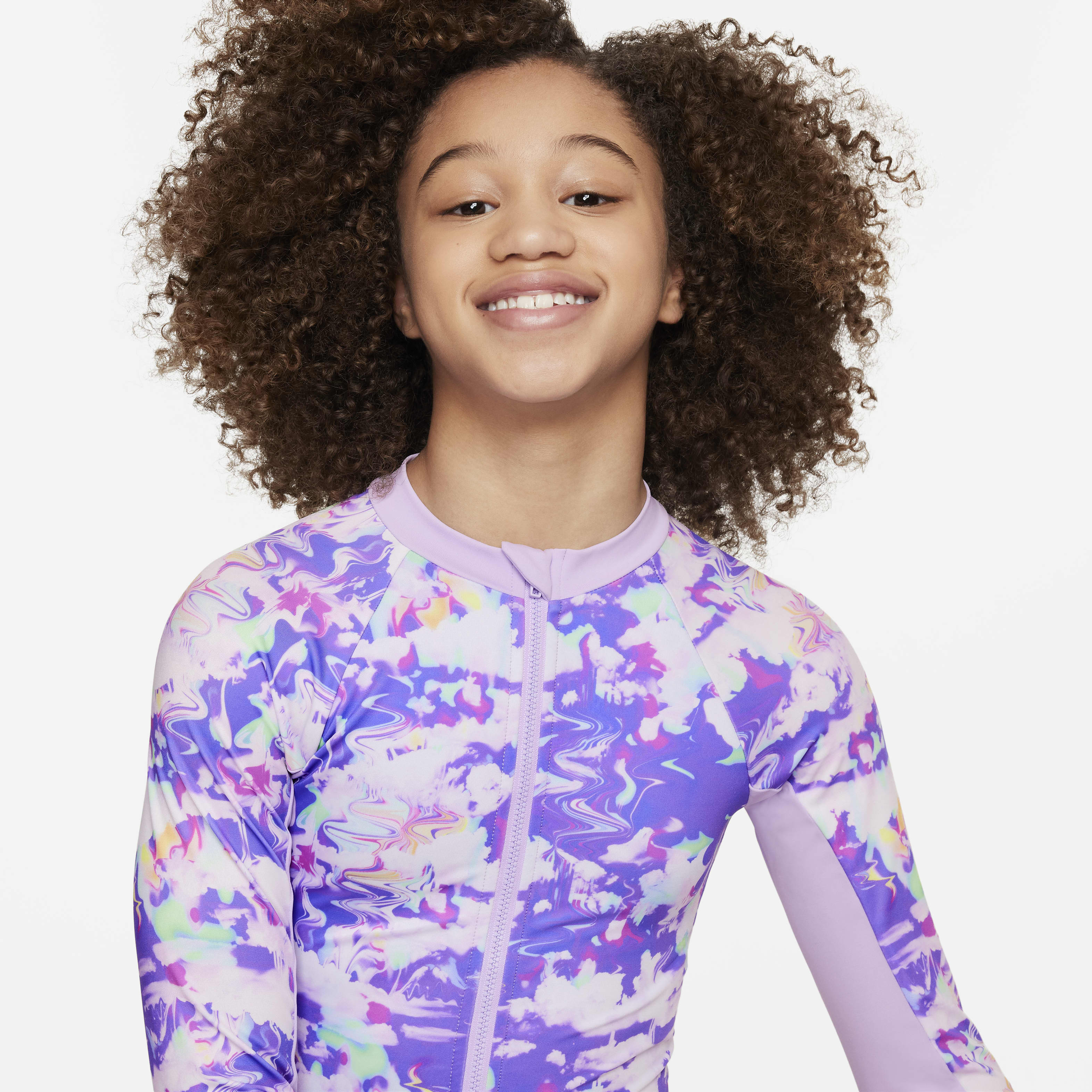 Nike Swim Big Kids' (Girls') Long-Sleeve One-Piece Swimsuit