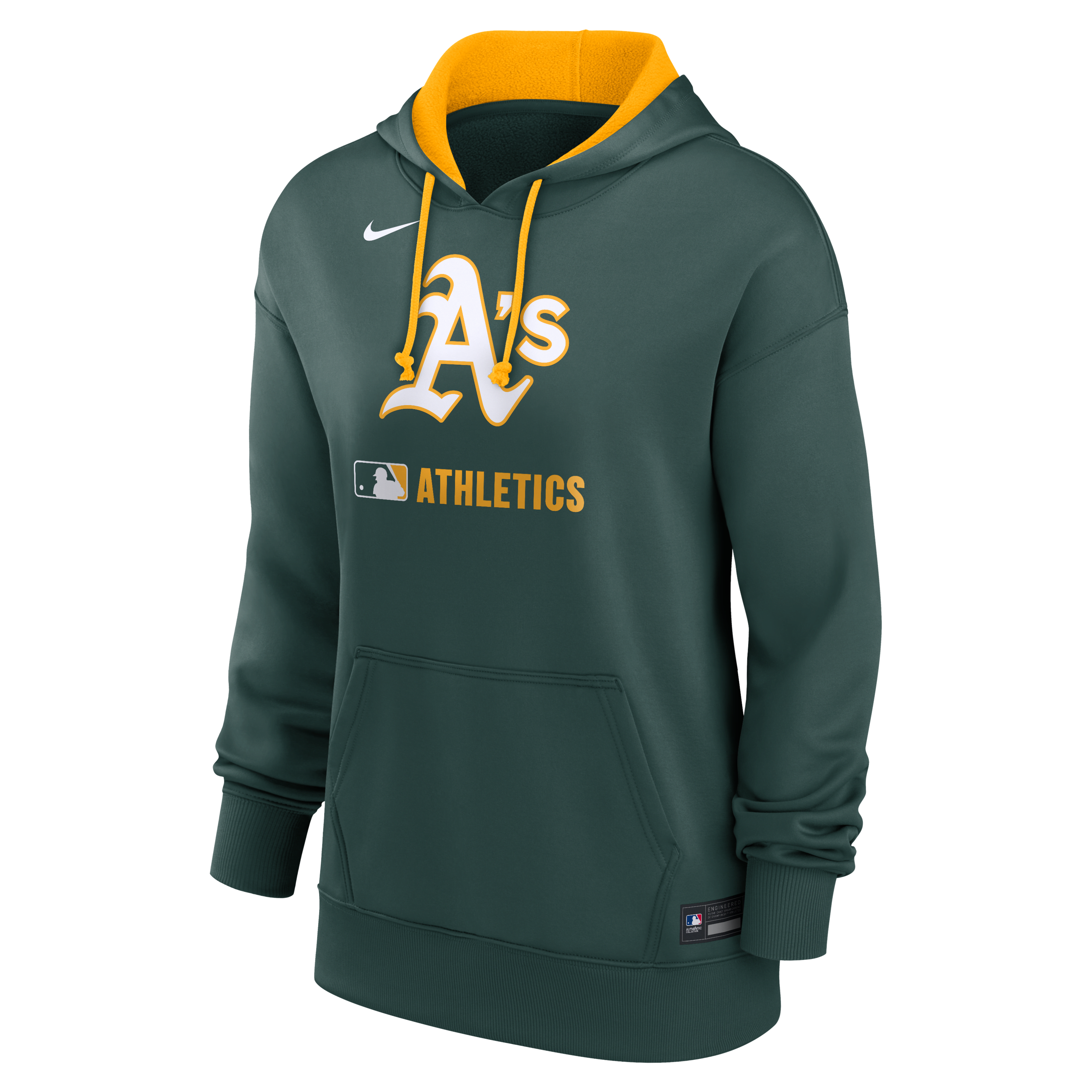 Athletics Authentic Collection Women's Nike Therma MLB Pullover Hoodie