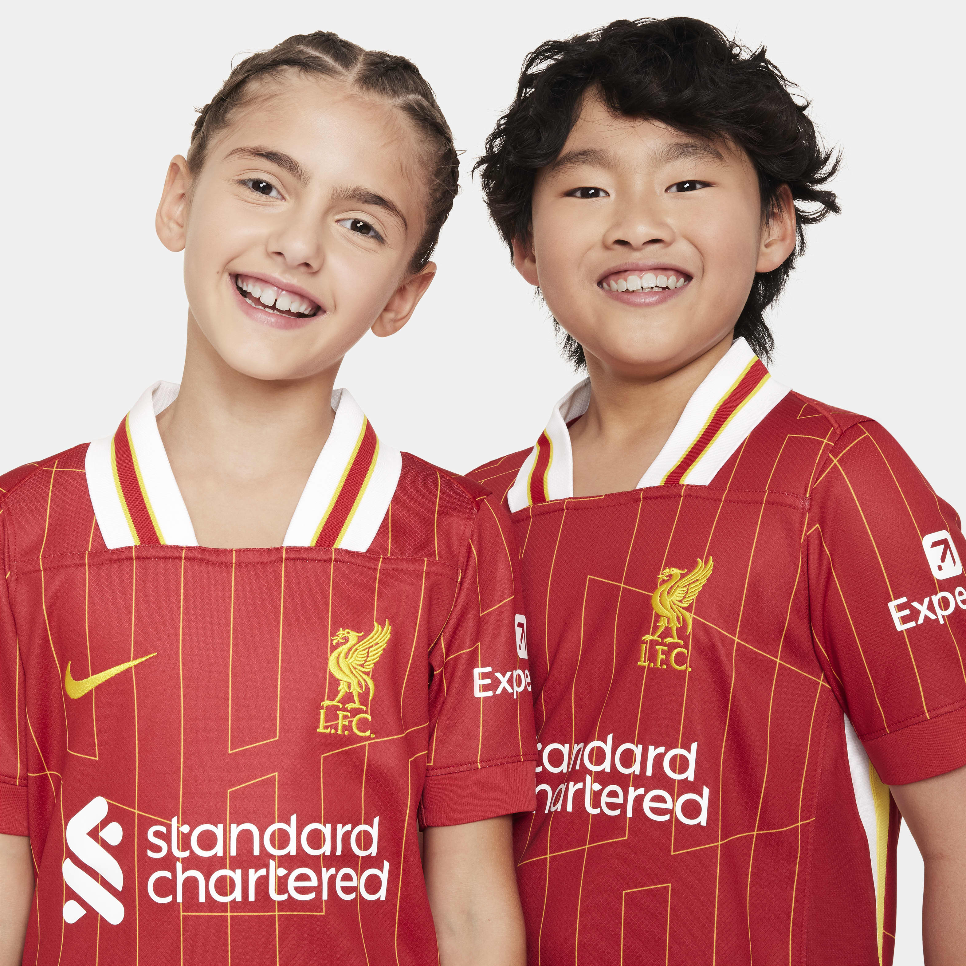 Liverpool FC 2024/25 Stadium Home Big Kids' Nike Dri-FIT Soccer Replica Jersey