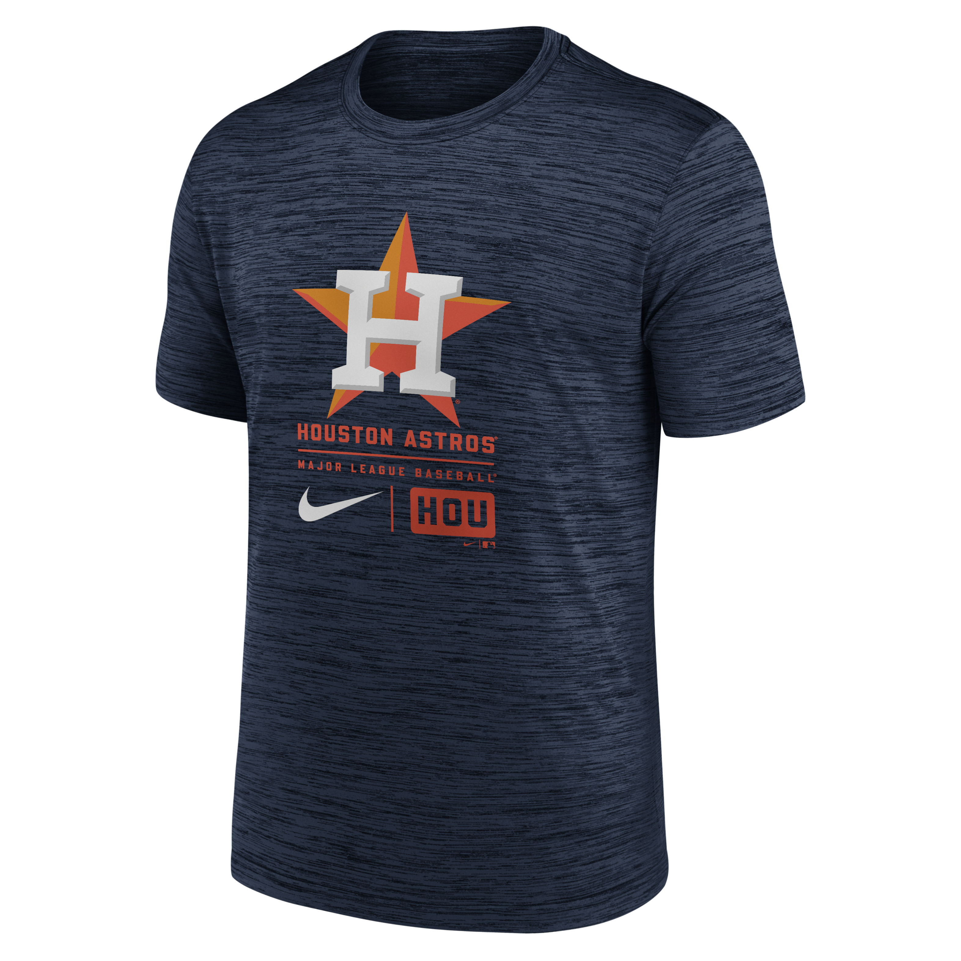 Houston Astros Large Logo Velocity Men's Nike MLB T-Shirt