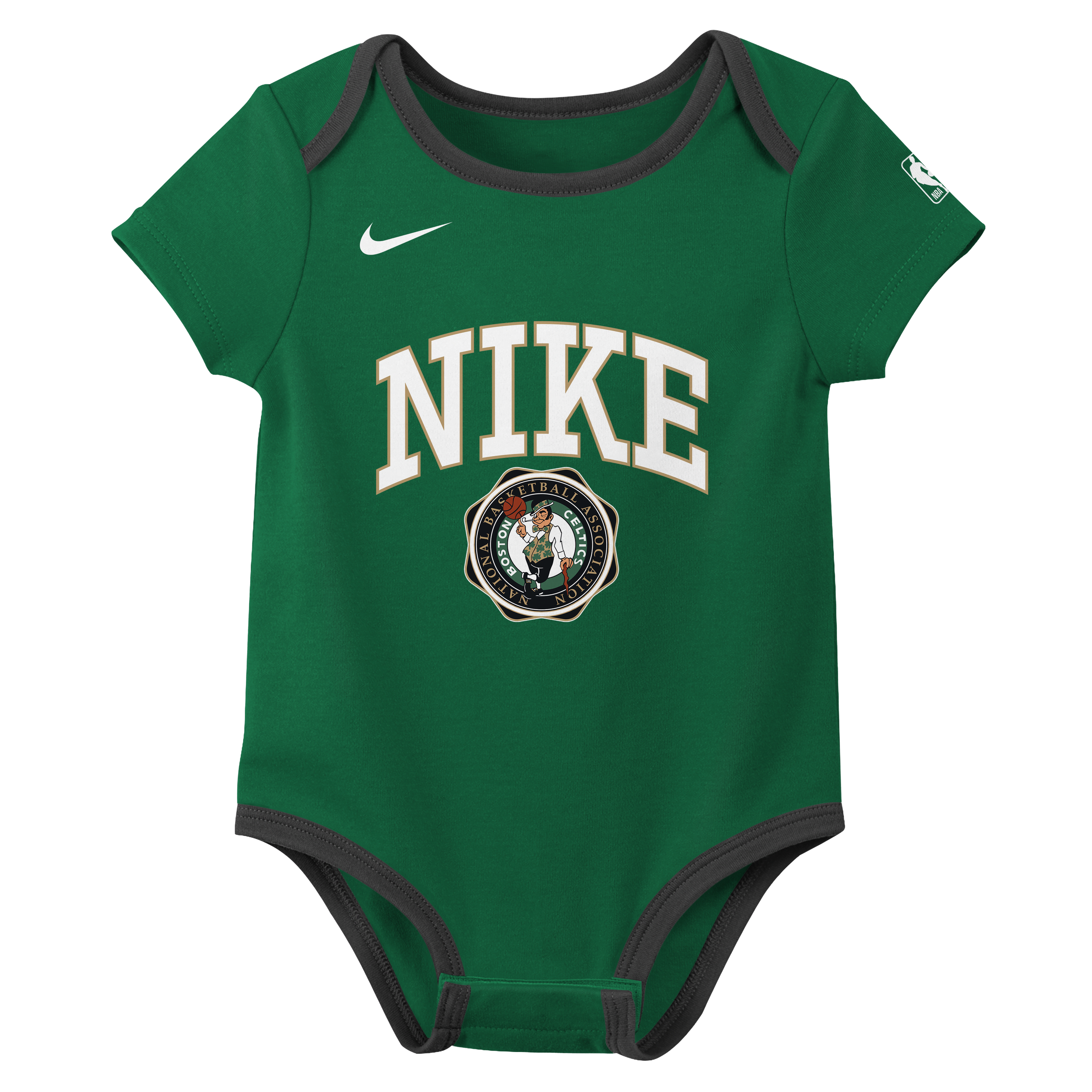 Boston Celtics Just Do It Baby (0-3M) Nike Basketball Bodysuit Set (2-Pack)