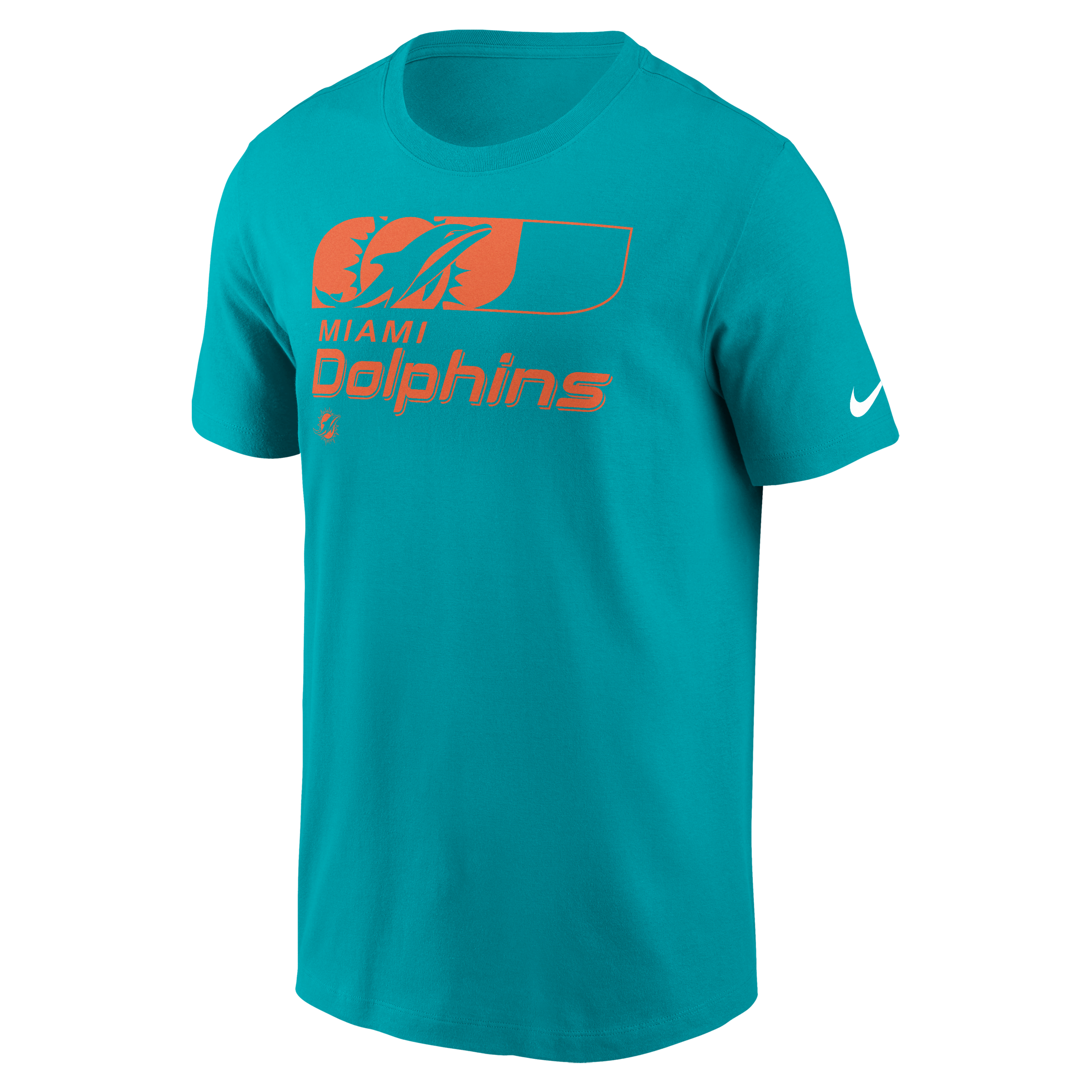 Miami Dolphins Primetime Wordmark Essential Men's Nike NFL T-Shirt