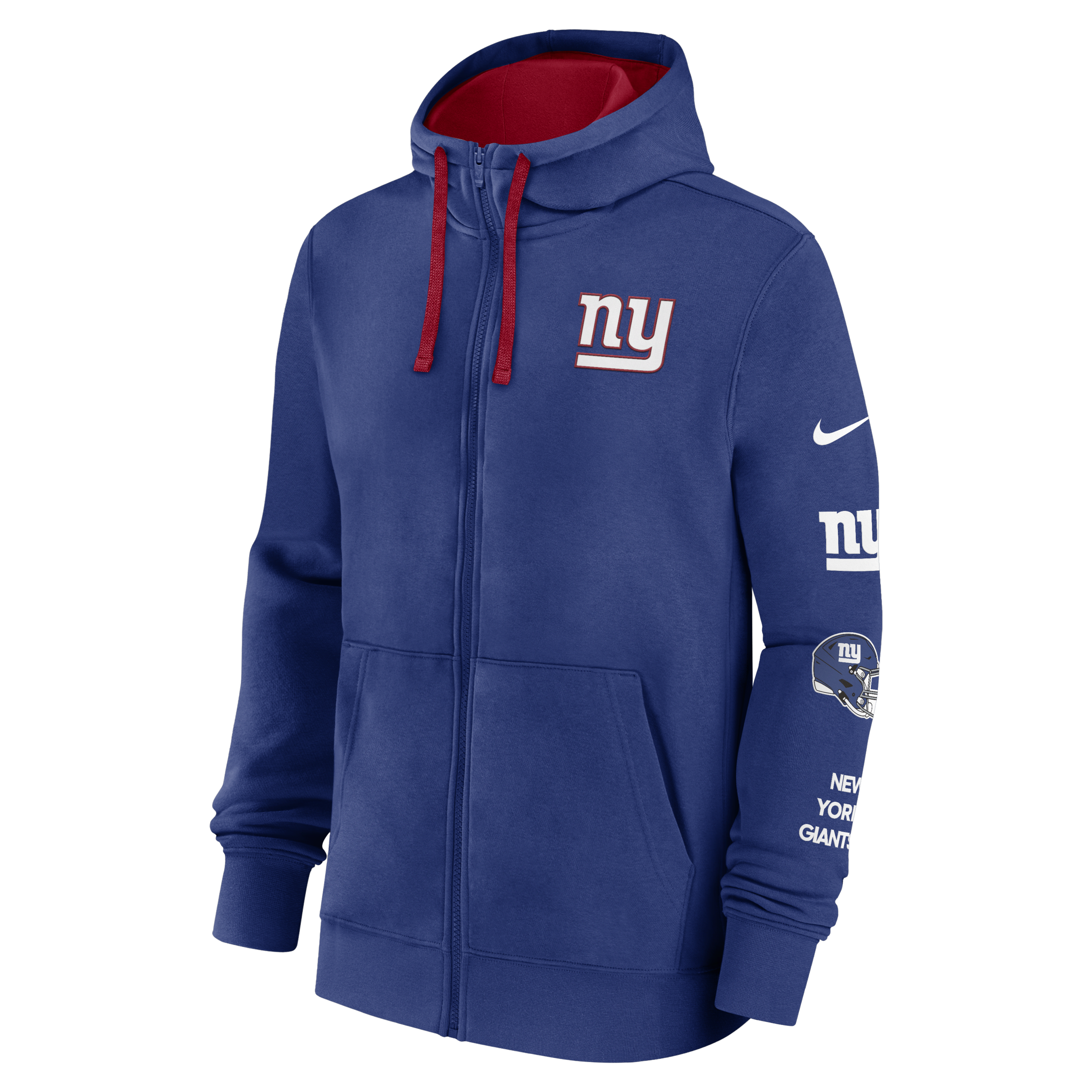 New York Giants Club Men's Nike NFL Full-Zip Hoodie