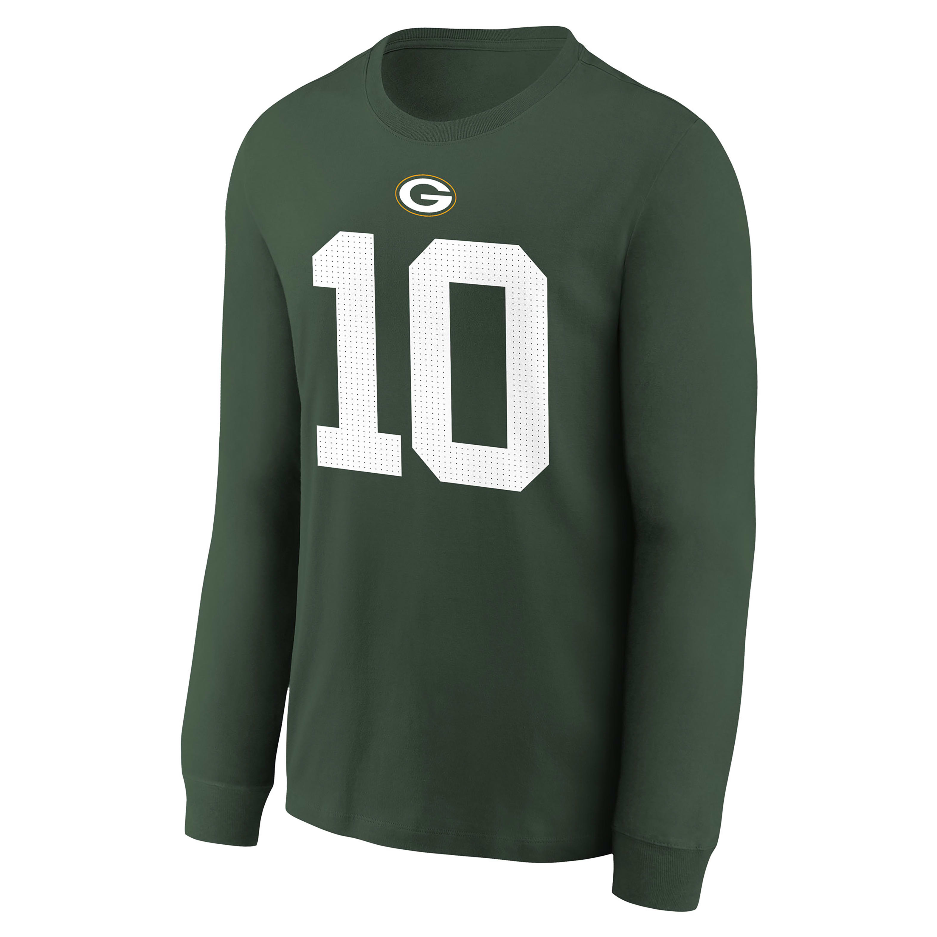 Green Bay Packers Jordan Love Big Kids' Long-Sleeve NFL T-Shirt
