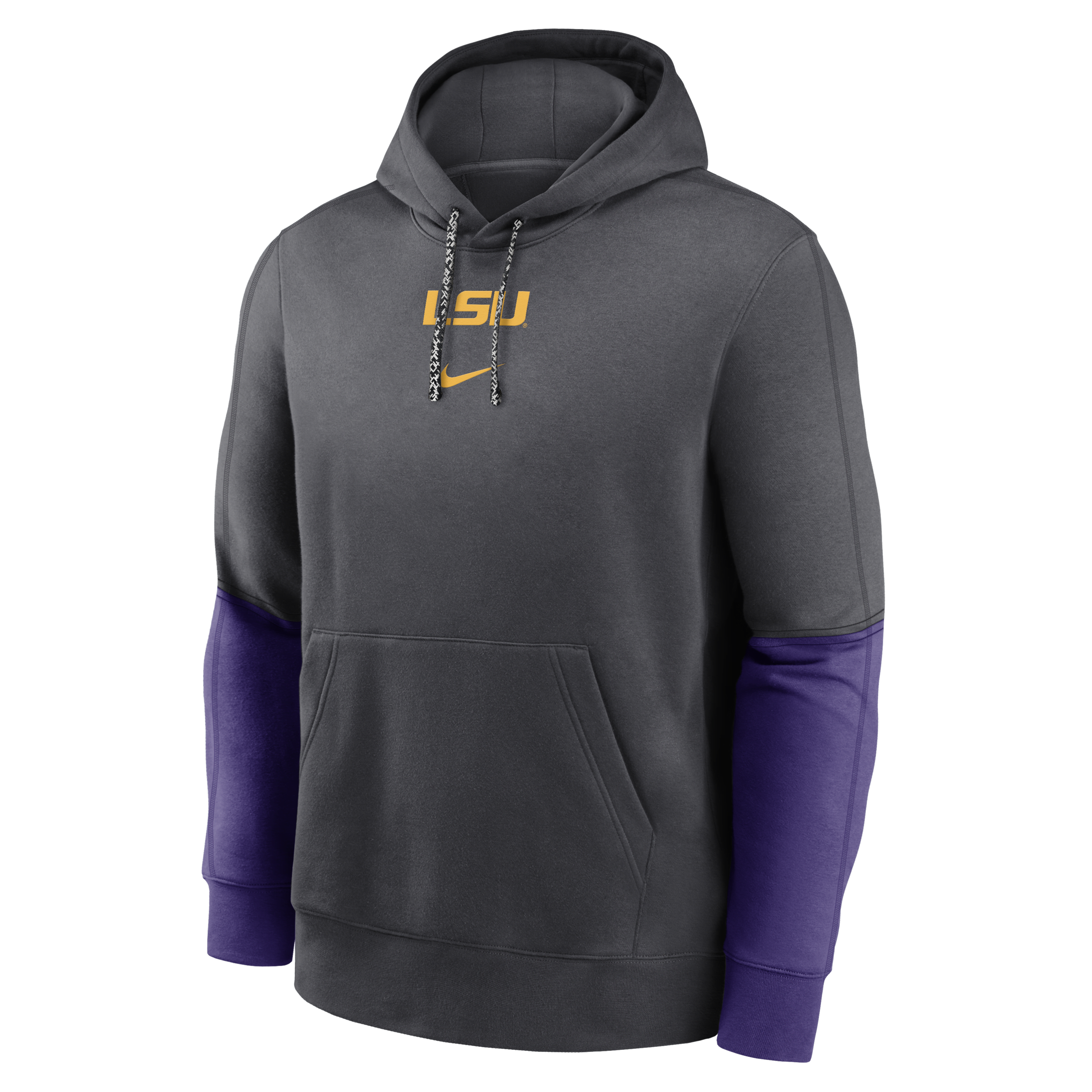 LSU Tigers Sideline Team Issue Club Men's Nike College Pullover Hoodie