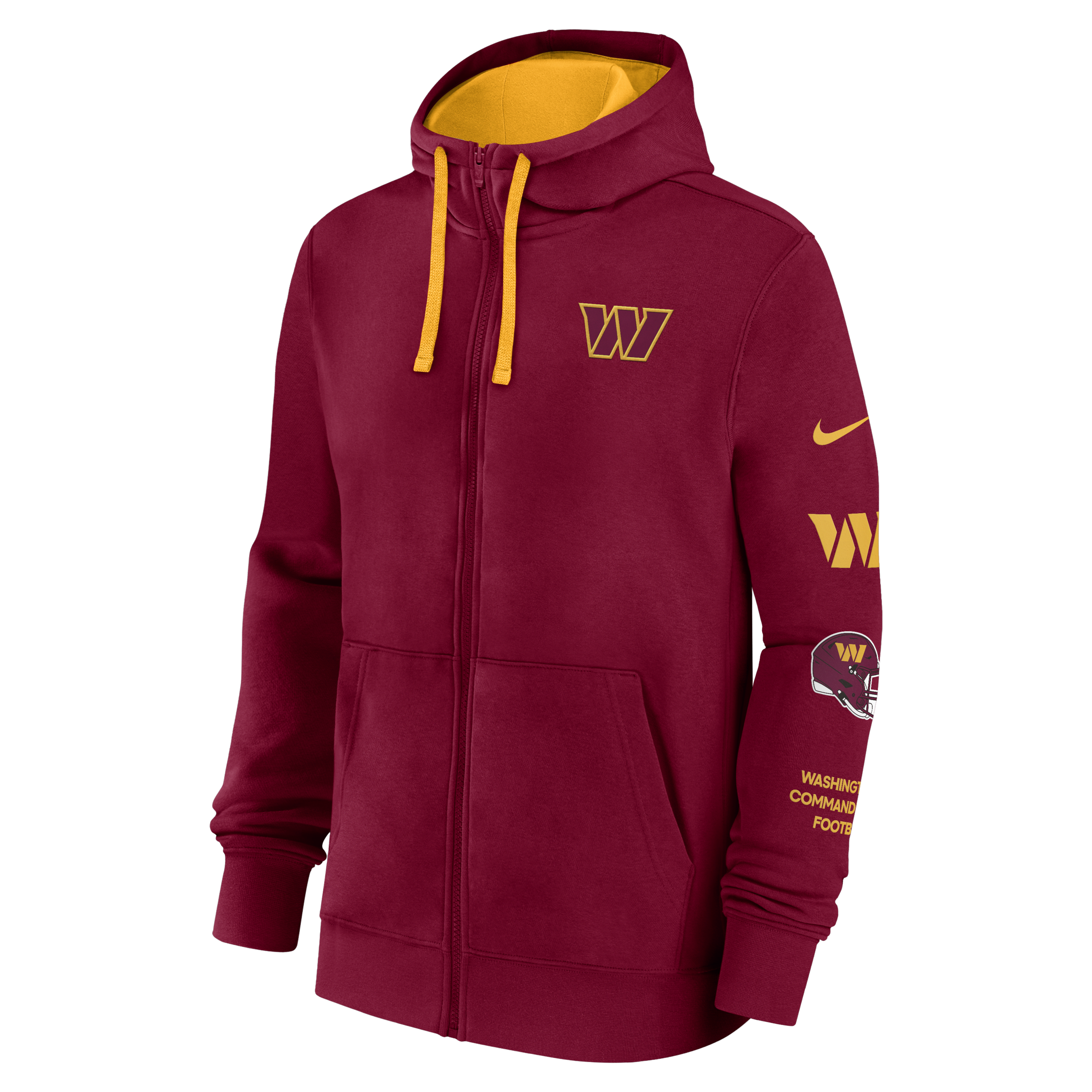 Washington Commanders Club Men's Nike NFL Full-Zip Hoodie