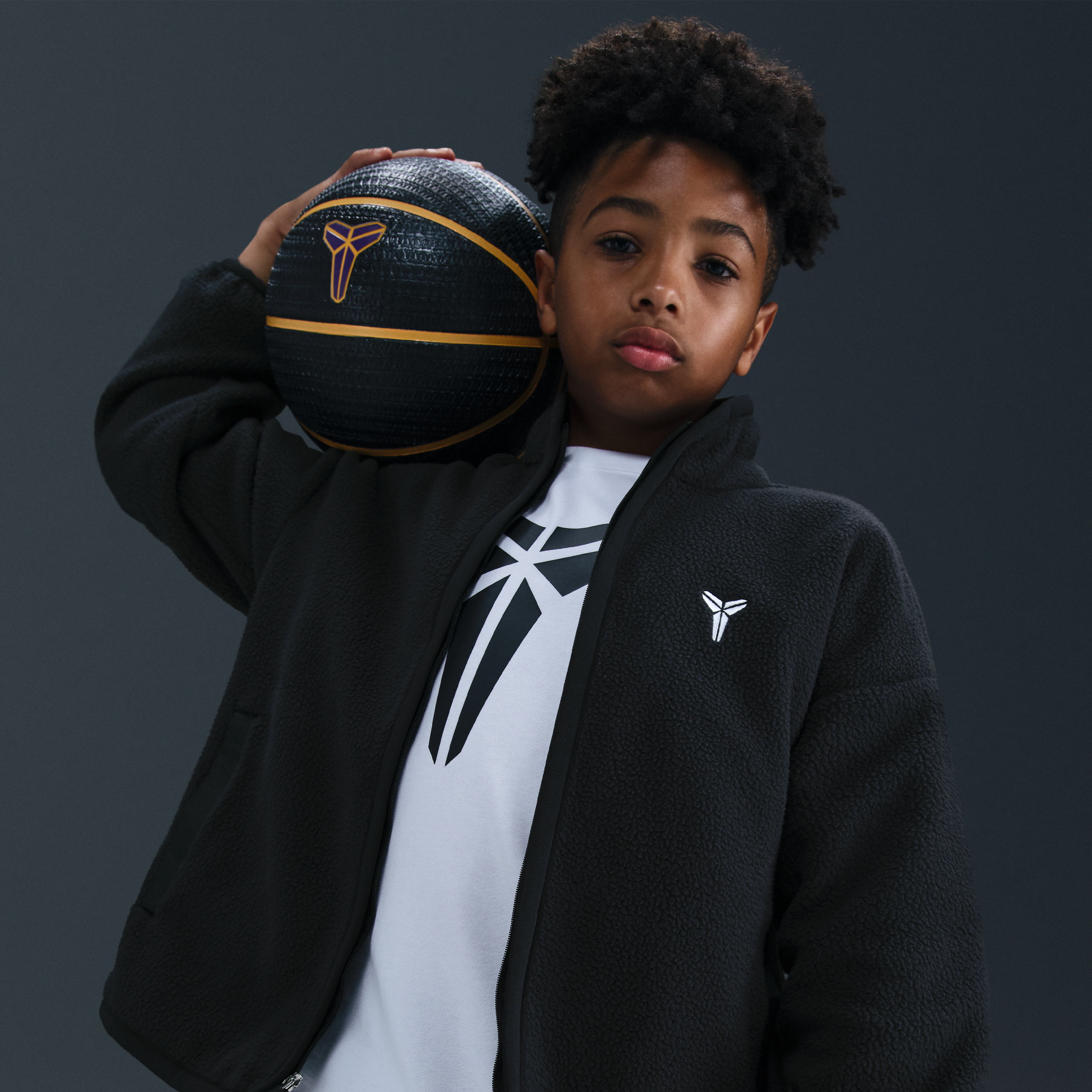 Kobe Big Kids' Winterized Basketball Top