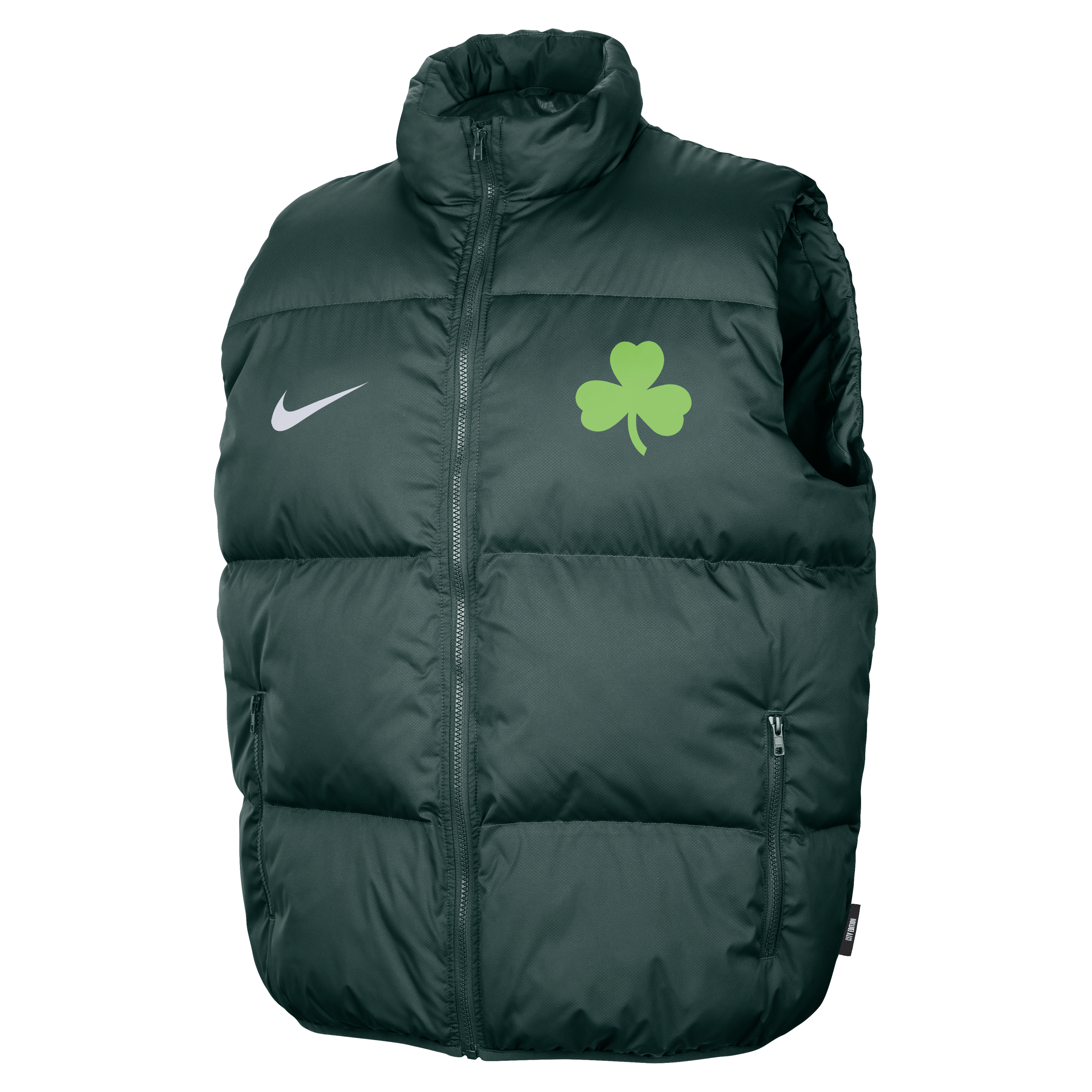 Boston Celtics City Edition Men's Nike NBA Puffer Vest