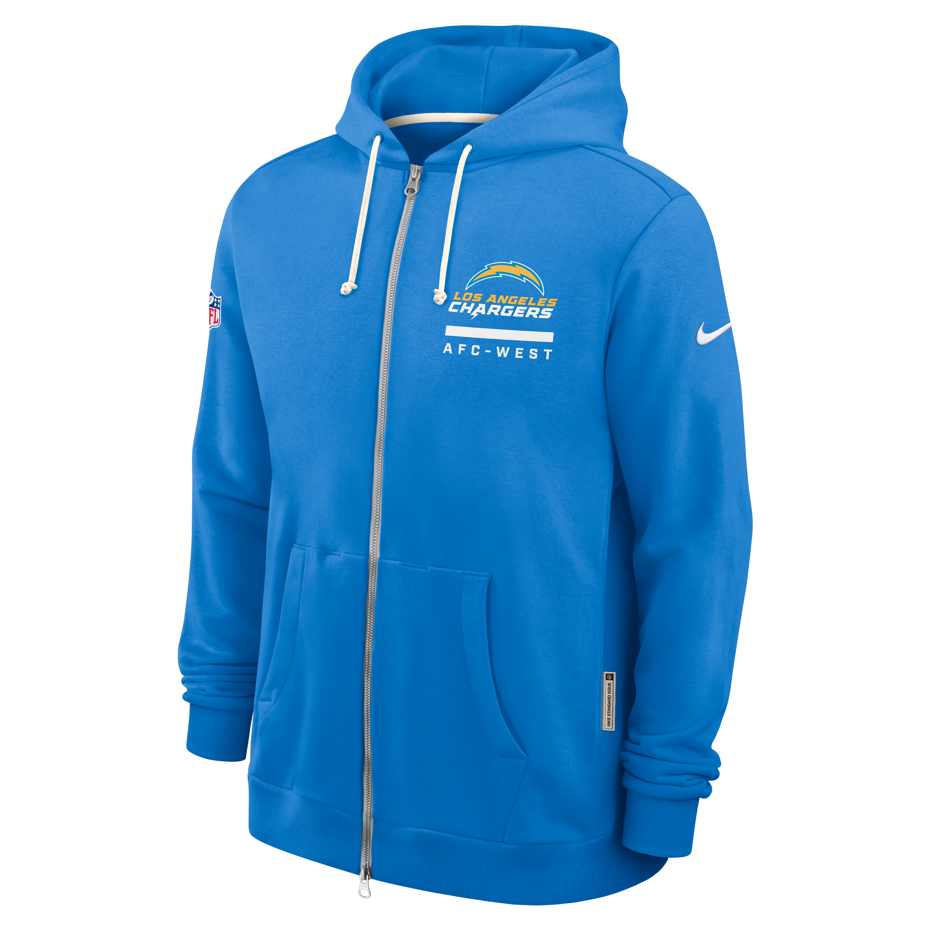 Los Angeles Chargers Utility Player Sideline Men's Nike Dri-FIT NFL Full-Zip Hoodie