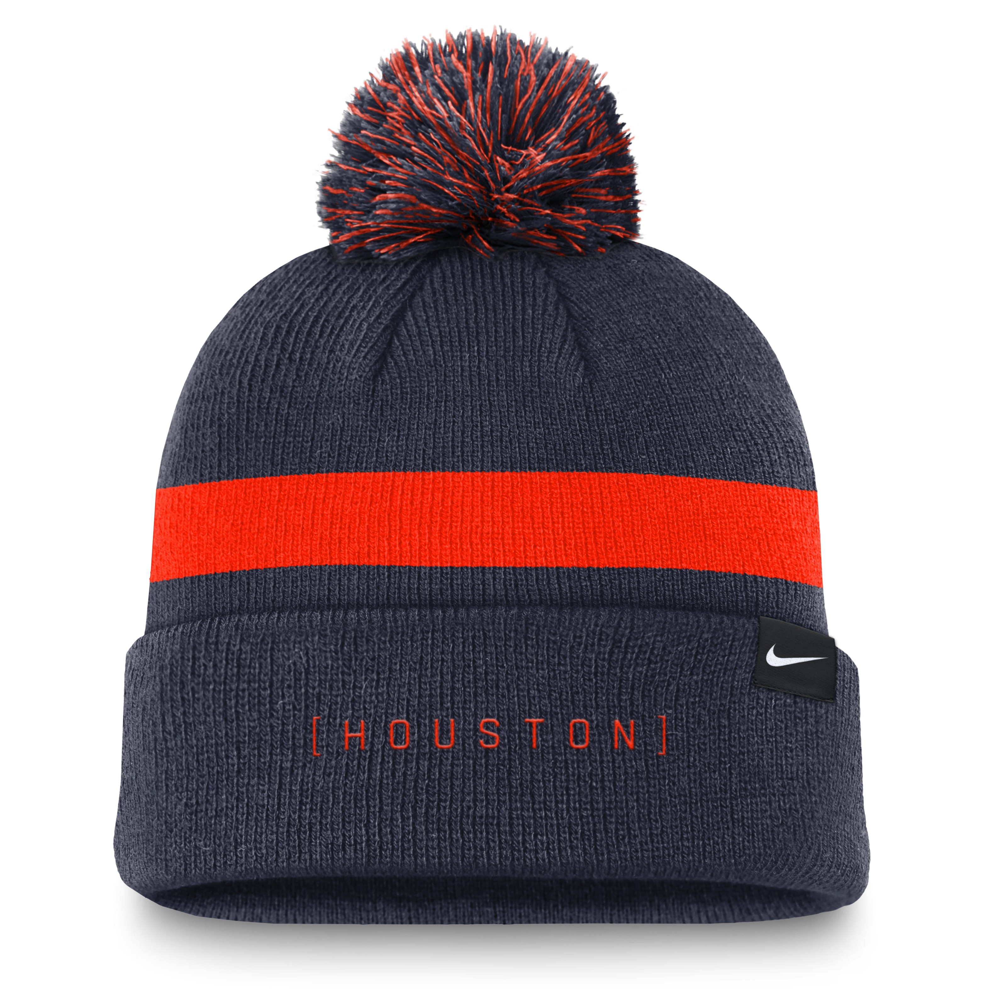 Houston Astros Hometown Peak Men's Nike MLB Cuffed Pom Beanie