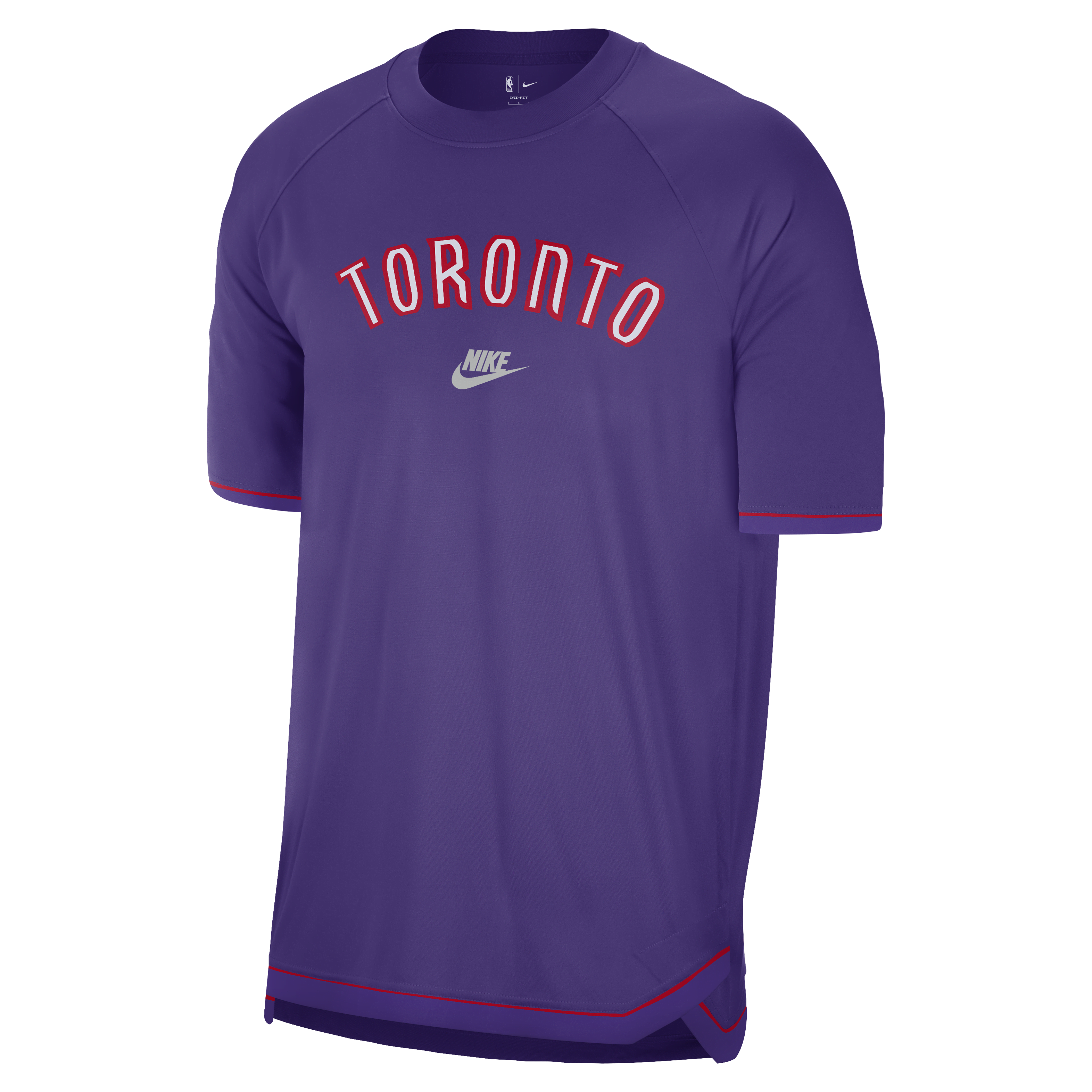 Toronto Raptors Hardwood Classics Men's Nike Dri-FIT NBA Short-Sleeve Pregame Top