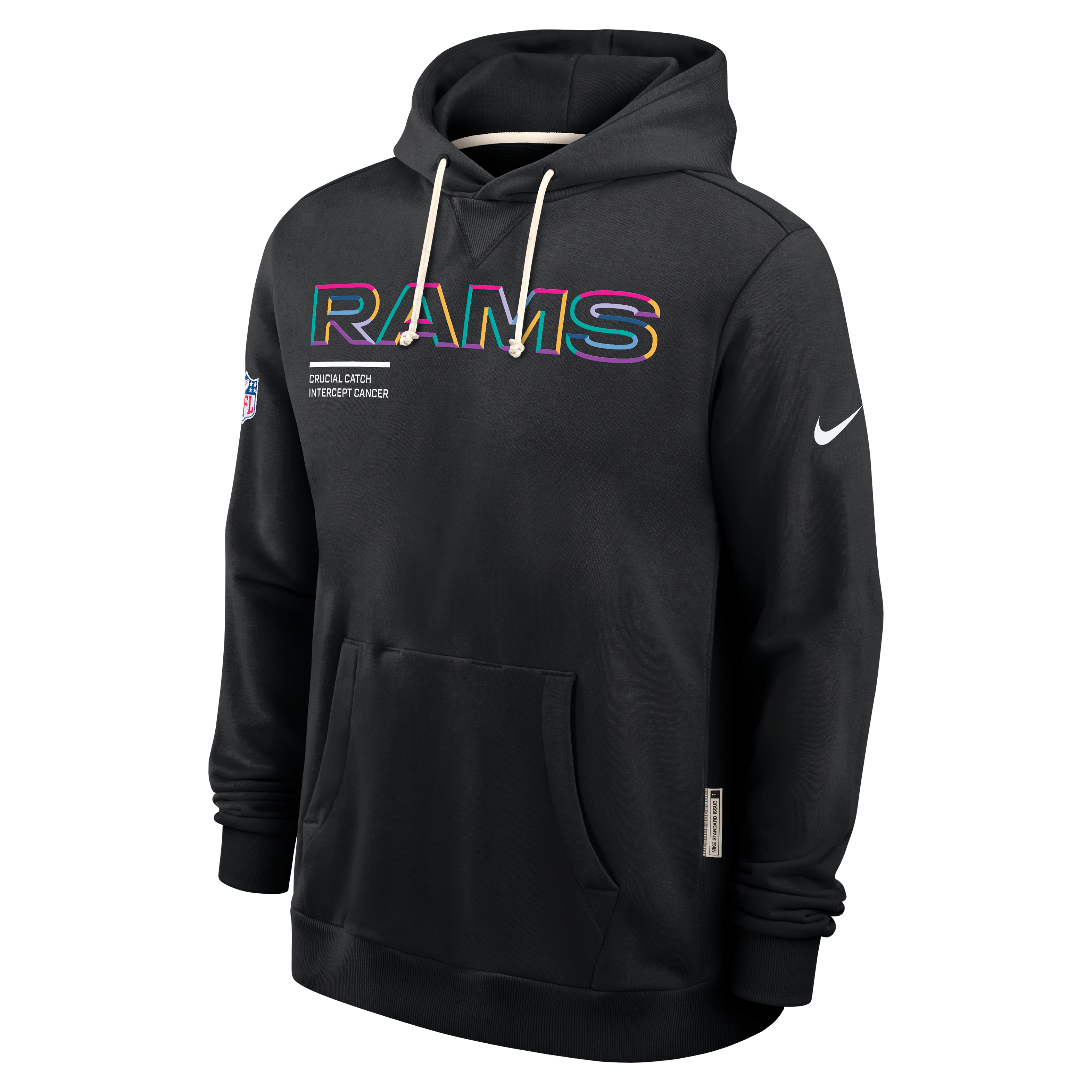 Los Angeles Rams Crucial Catch Sideline Men's Nike Dri-FIT NFL Pullover Hoodie