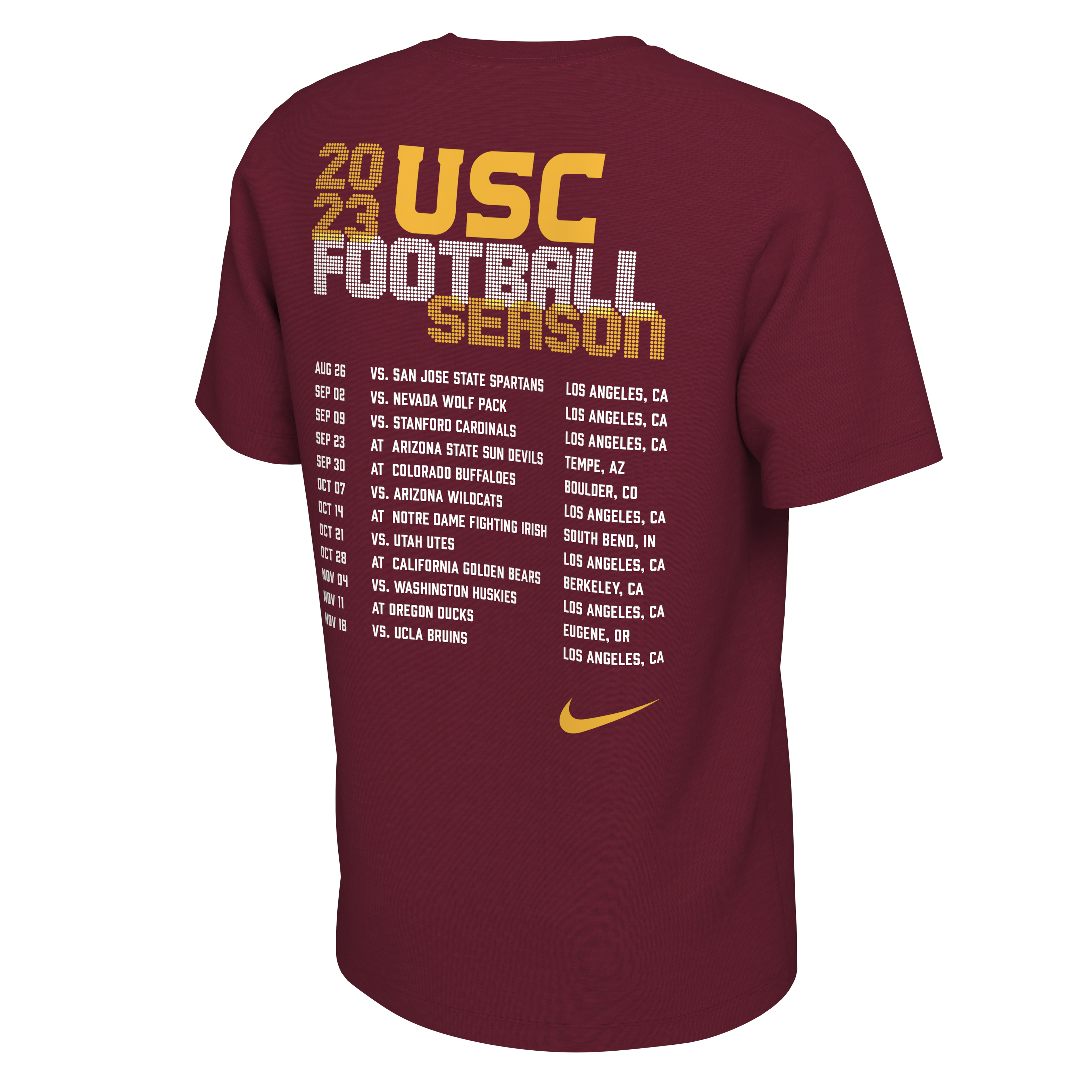 USC Schedule Men's Nike College T-Shirt