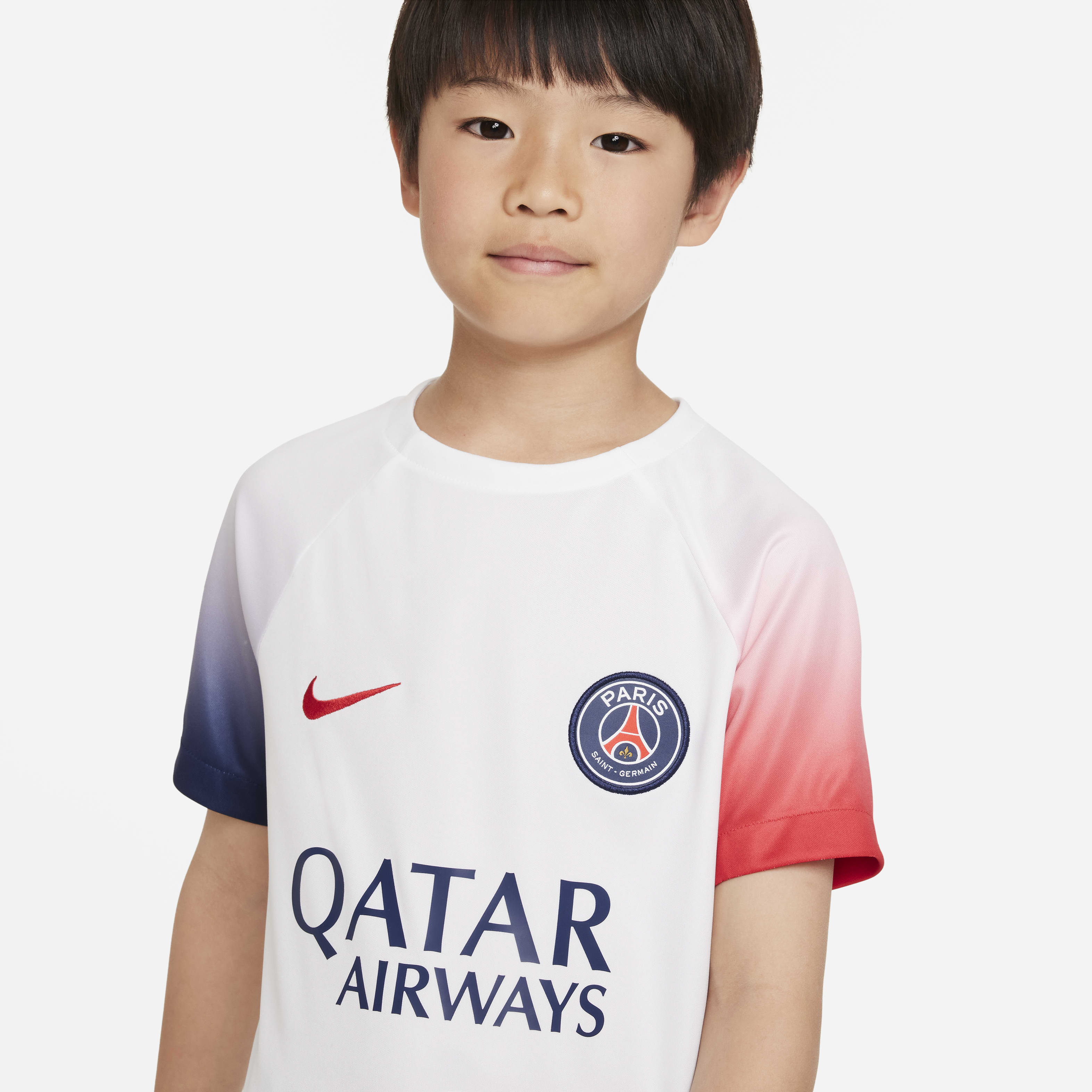 Paris Saint-Germain Academy Pro Away Big Kids' Nike Dri-FIT Pre-Match Soccer Top