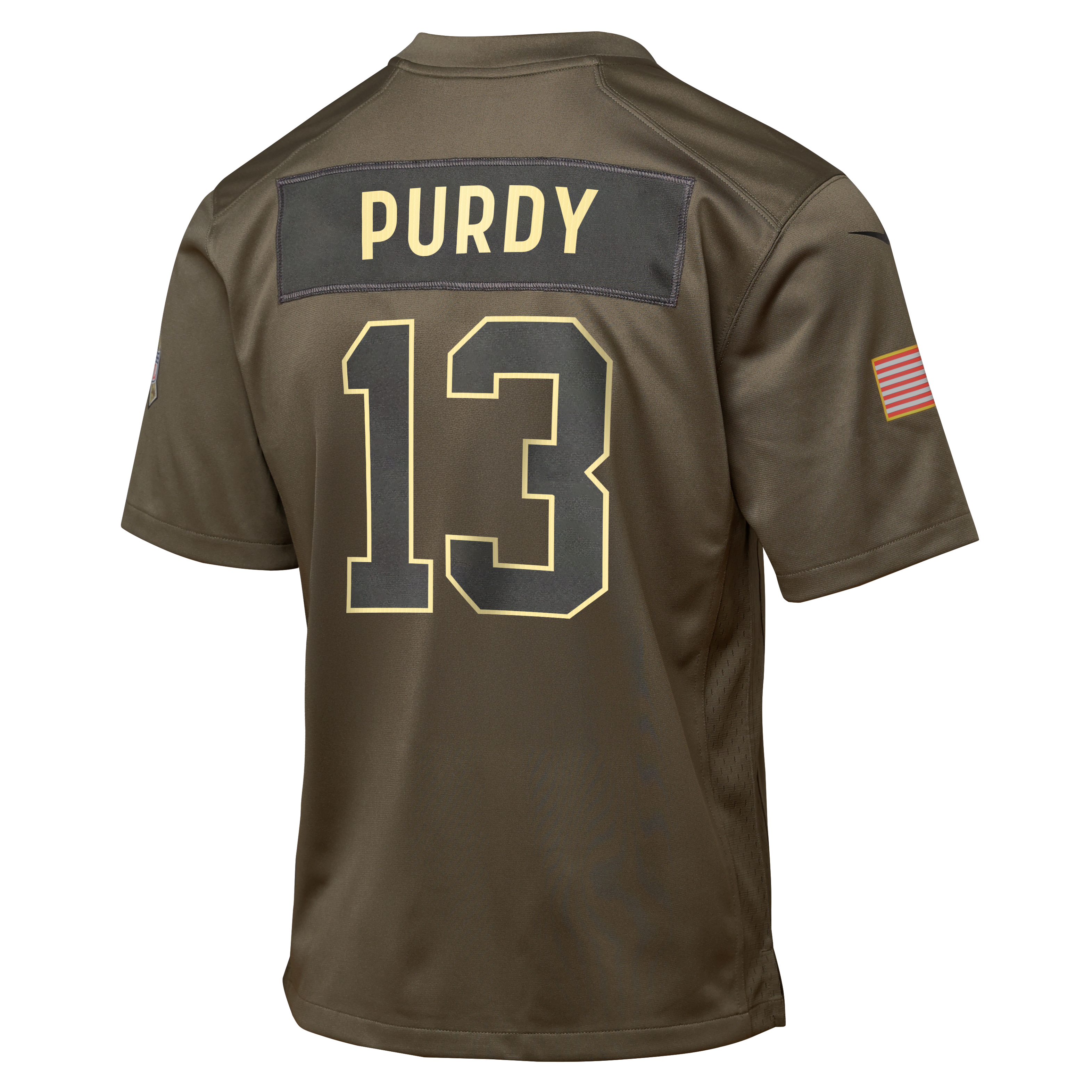Brock Purdy San Francisco 49ers Salute to Service Big Kids’ Nike NFL Game Jersey