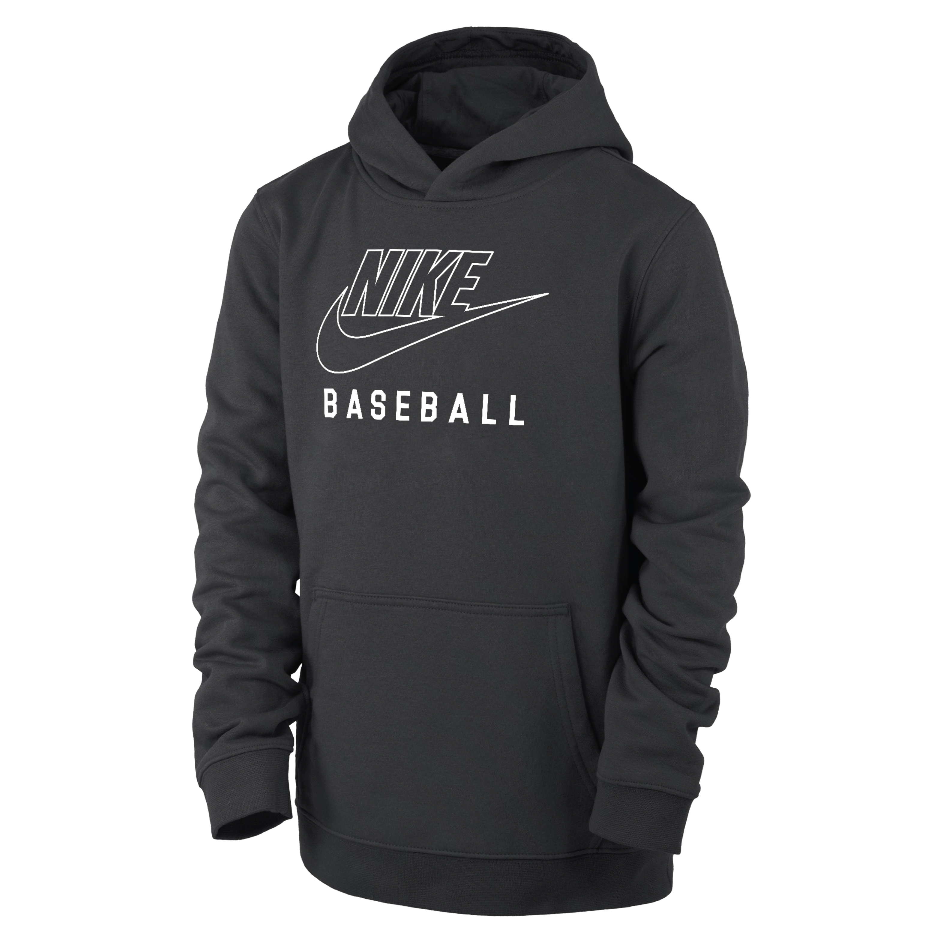 Nike Swoosh Club Fleece Big Kids' Baseball Pullover Hoodie