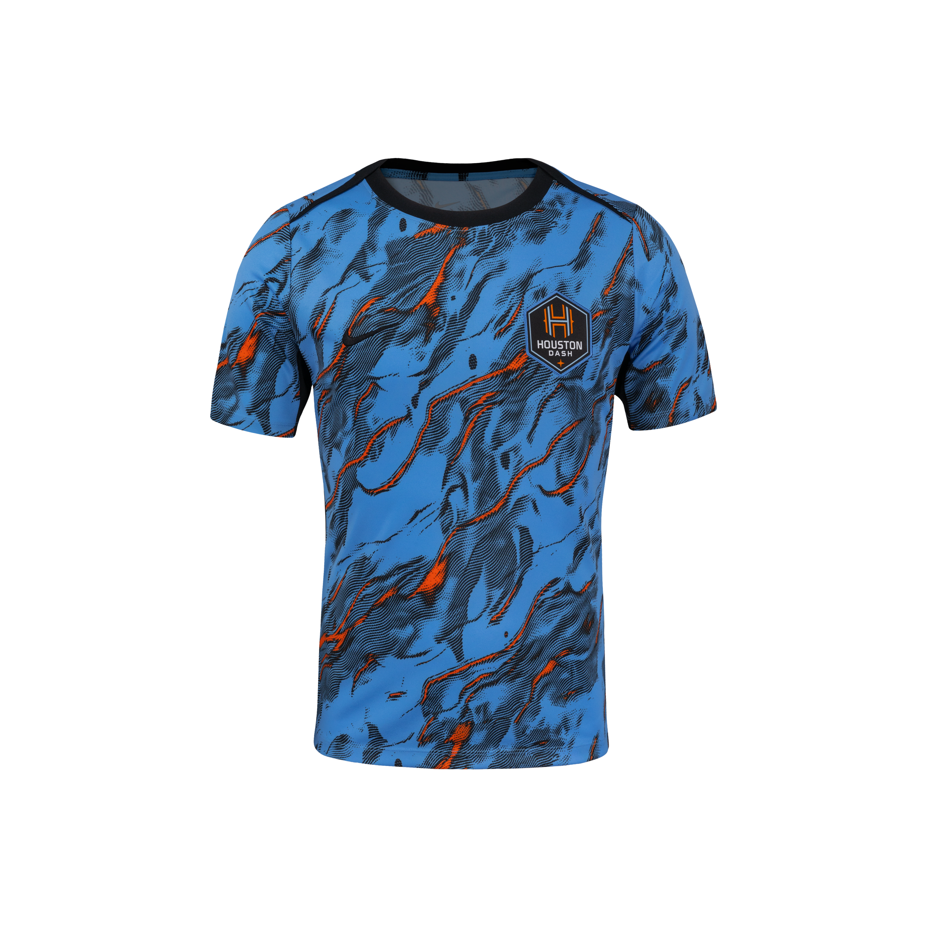 Houston Dash 2025 Men's Nike NWSL Short-Sleeve Pre-Match Top