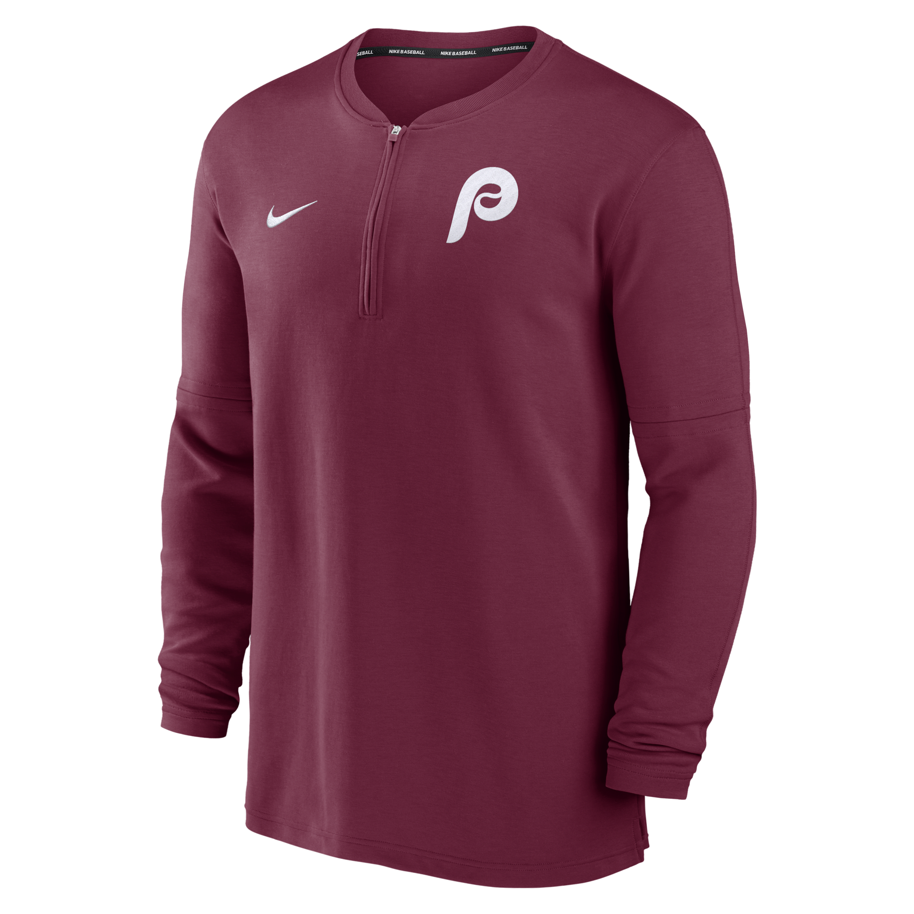 Philadelphia Phillies Authentic Collection Game Time Men's Nike Dri-FIT MLB 1/2-Zip Long-Sleeve Top