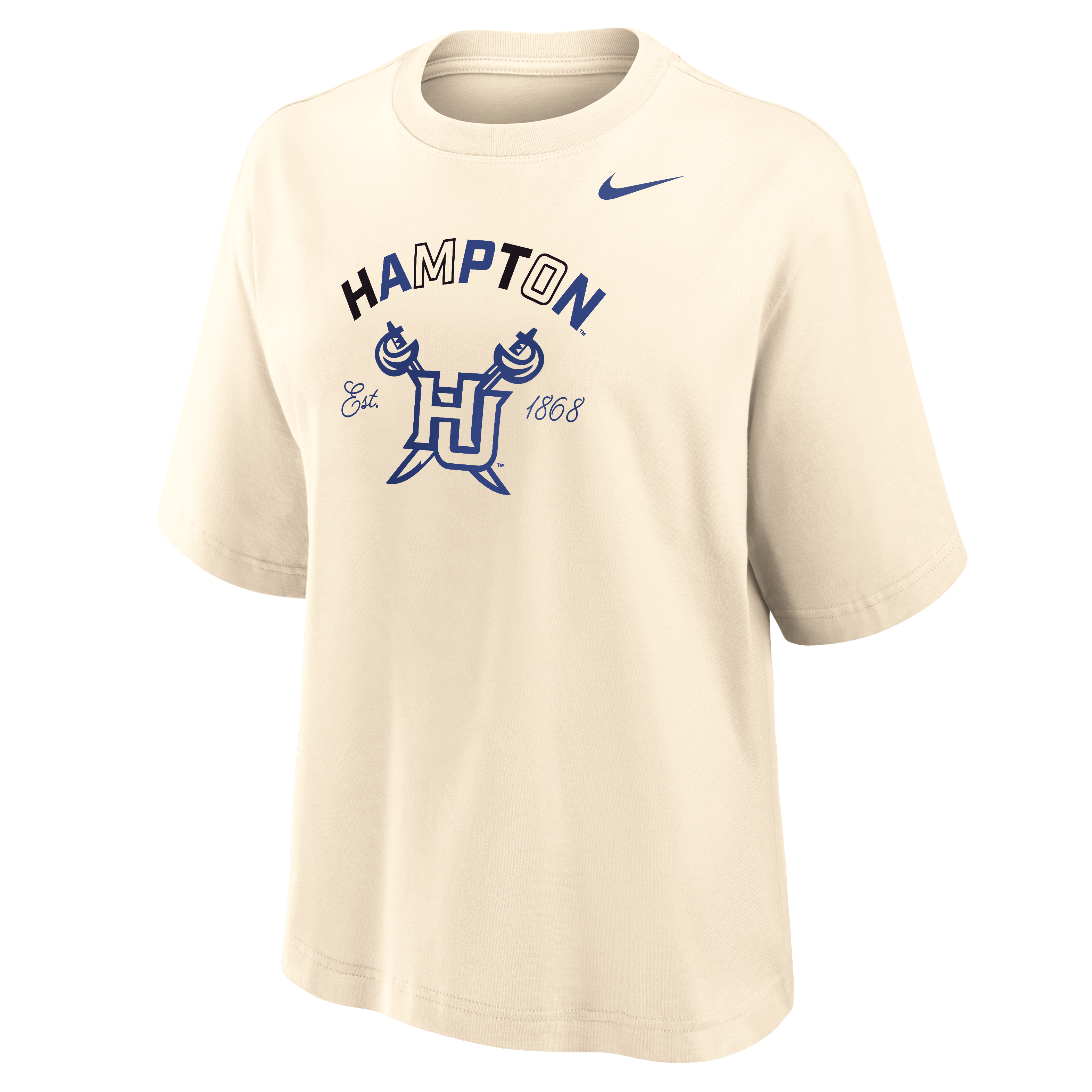 Nike College (Hampton University) Women's Boxy Cotton T-Shirt