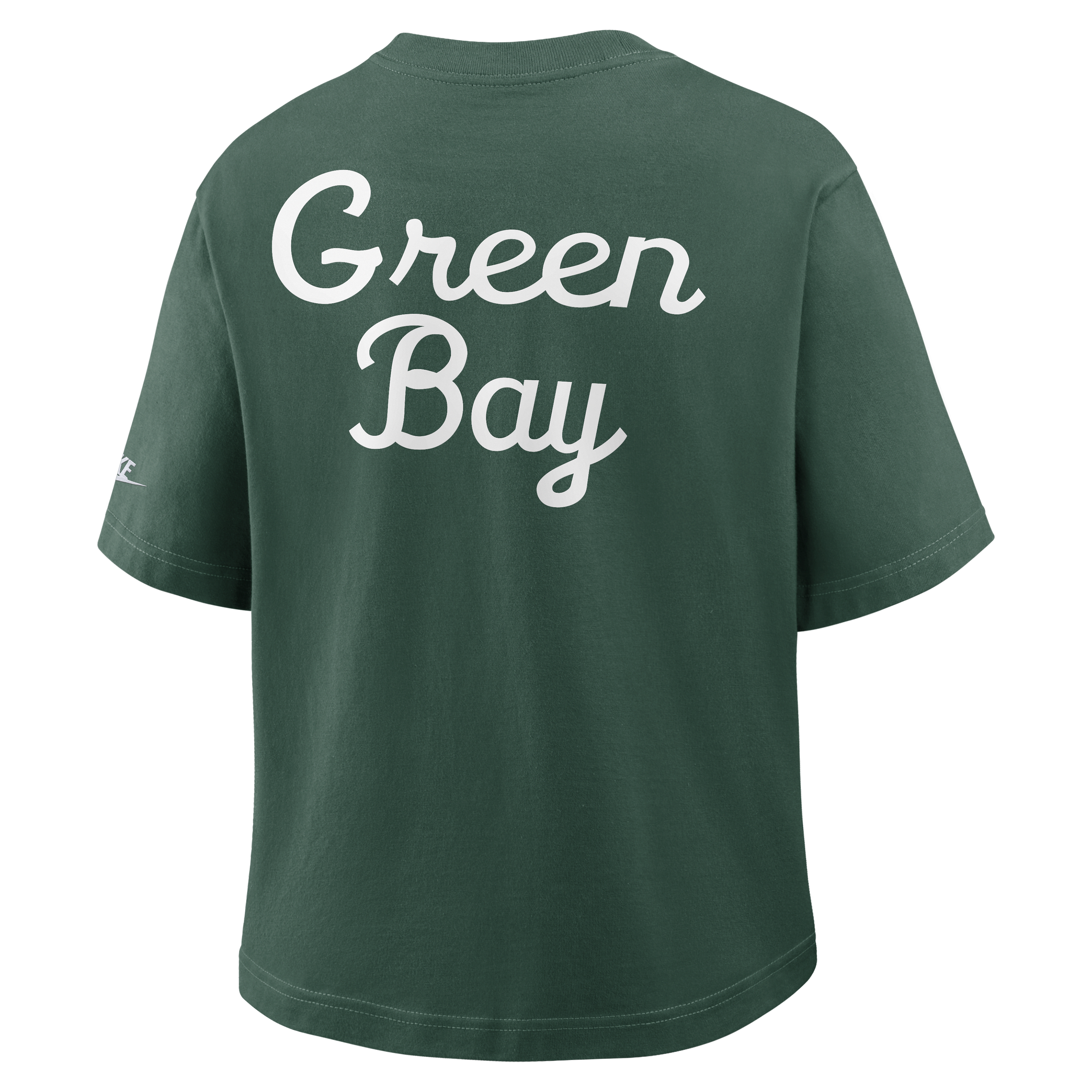 Green Bay Packers Rewind Pocket Boxy Women's Nike NFL T-Shirt