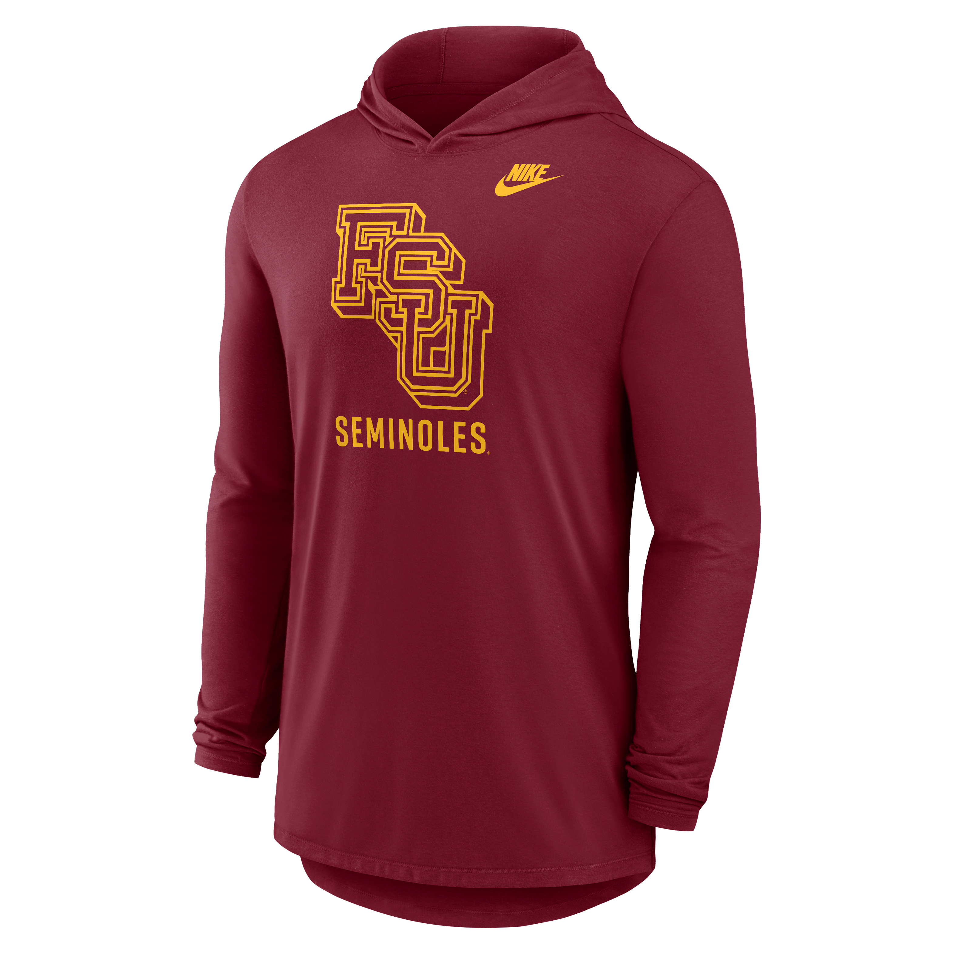 Florida State Legacy Men's Nike Dri-FIT College Long-Sleeve Hooded T-Shirt