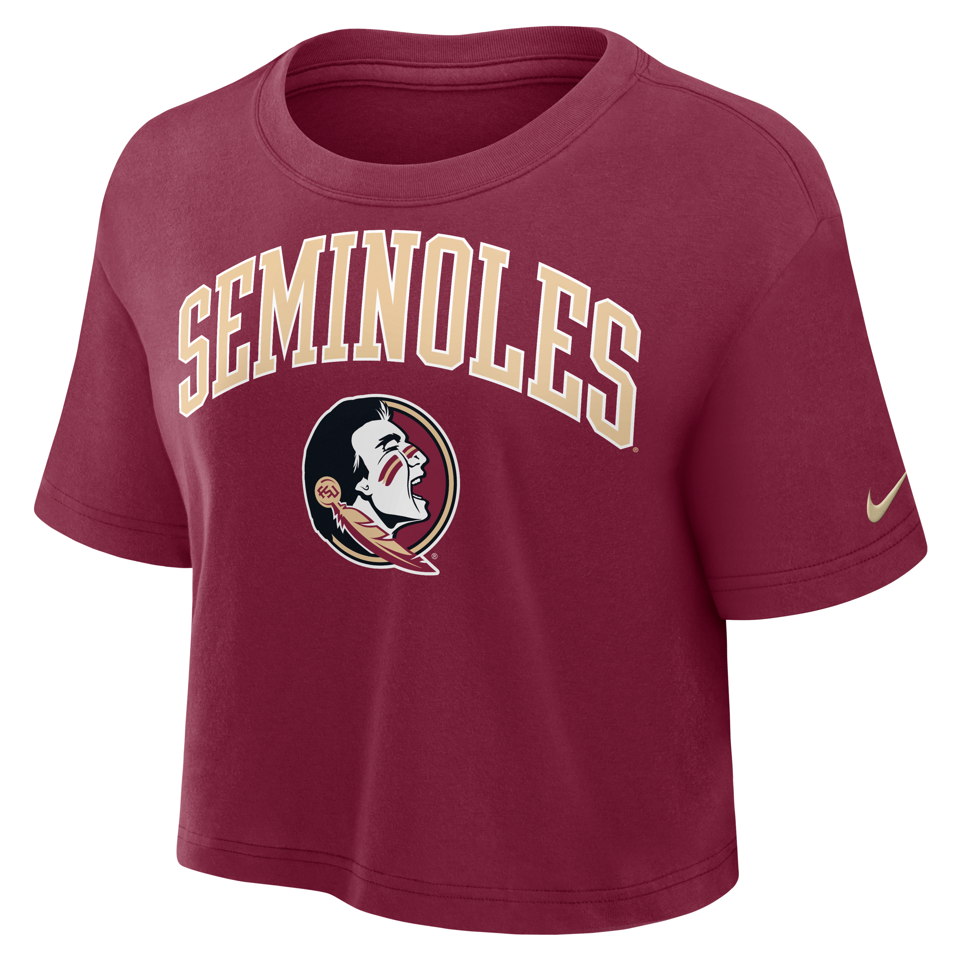 Florida State Athletic Prep Arch Women's Nike Dri-FIT College Cropped T-Shirt
