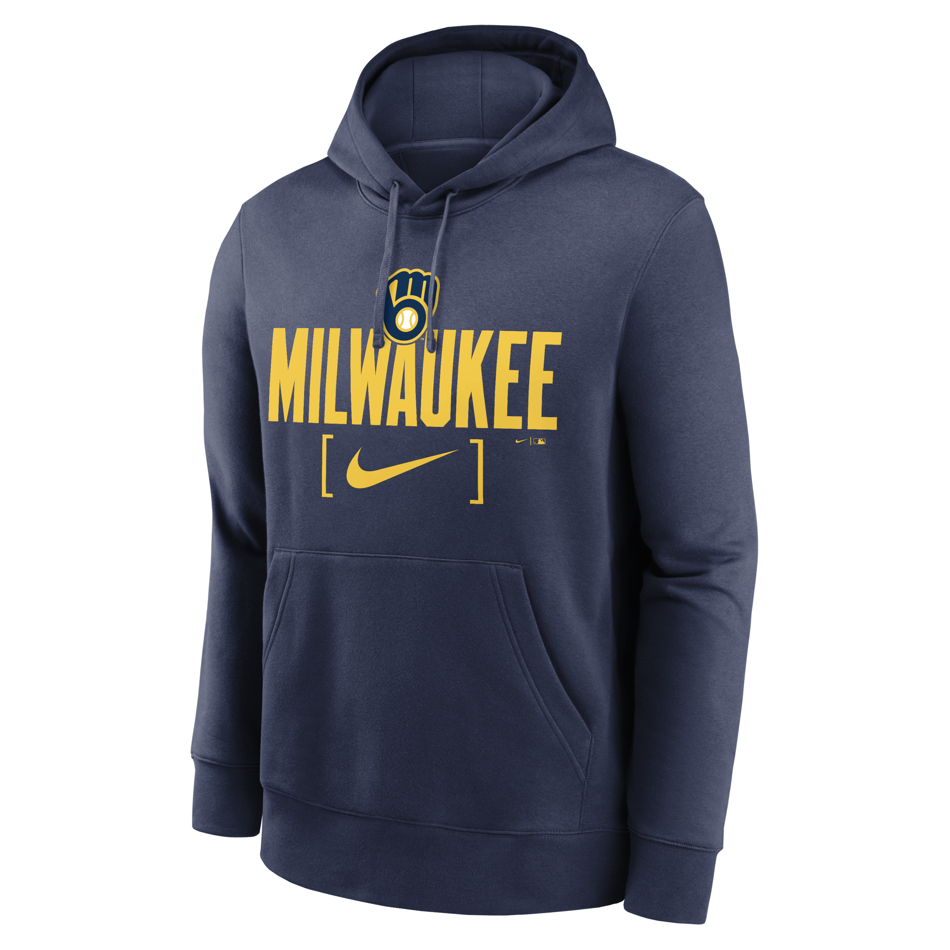 Milwaukee Brewers Club Slack Men's Nike MLB Pullover Hoodie